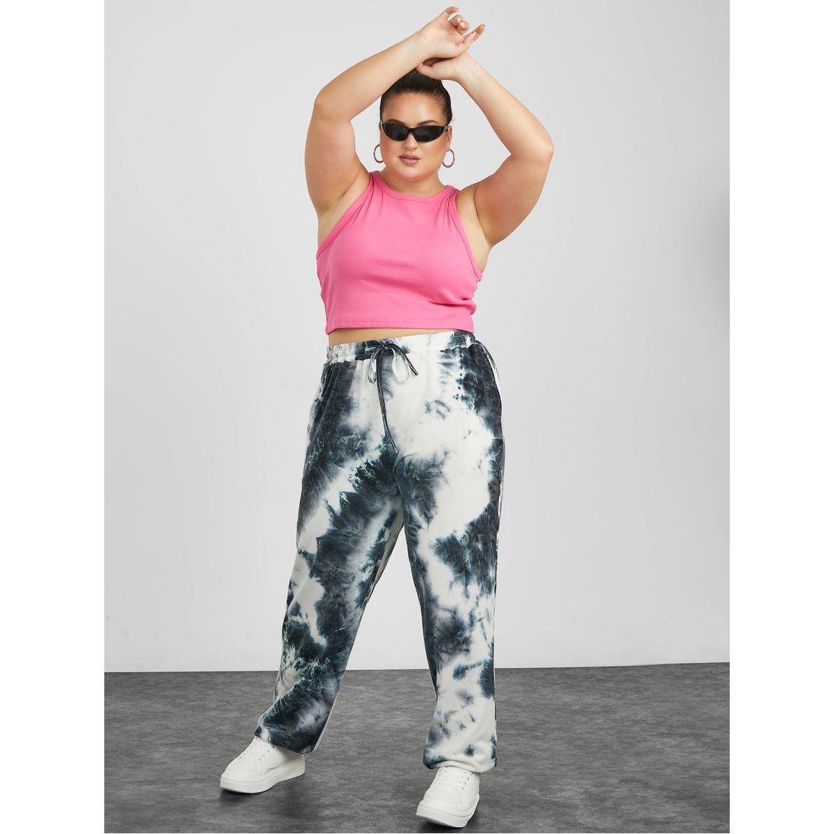 Styli Plus High Waist Tie & Dye Relaxed Fit Jogger-women-clothing-bottoms-joggers-image-2