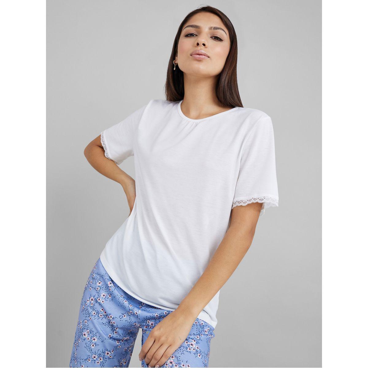 طقم بيجاما من ( بنطال + تيشيرت )-women-clothing-nightwear-pyjamas-longsets-image-2
