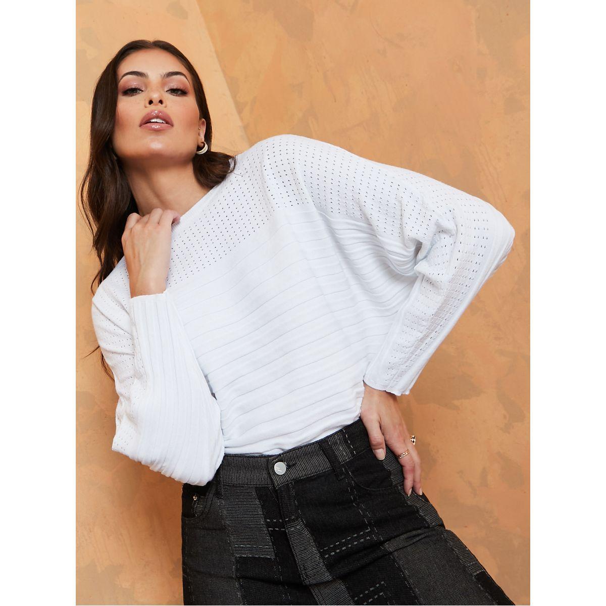Styli Regular Length Textured Regular Fit Sweater-women-clothing-cardigansandjumpers-jumpers-image-2