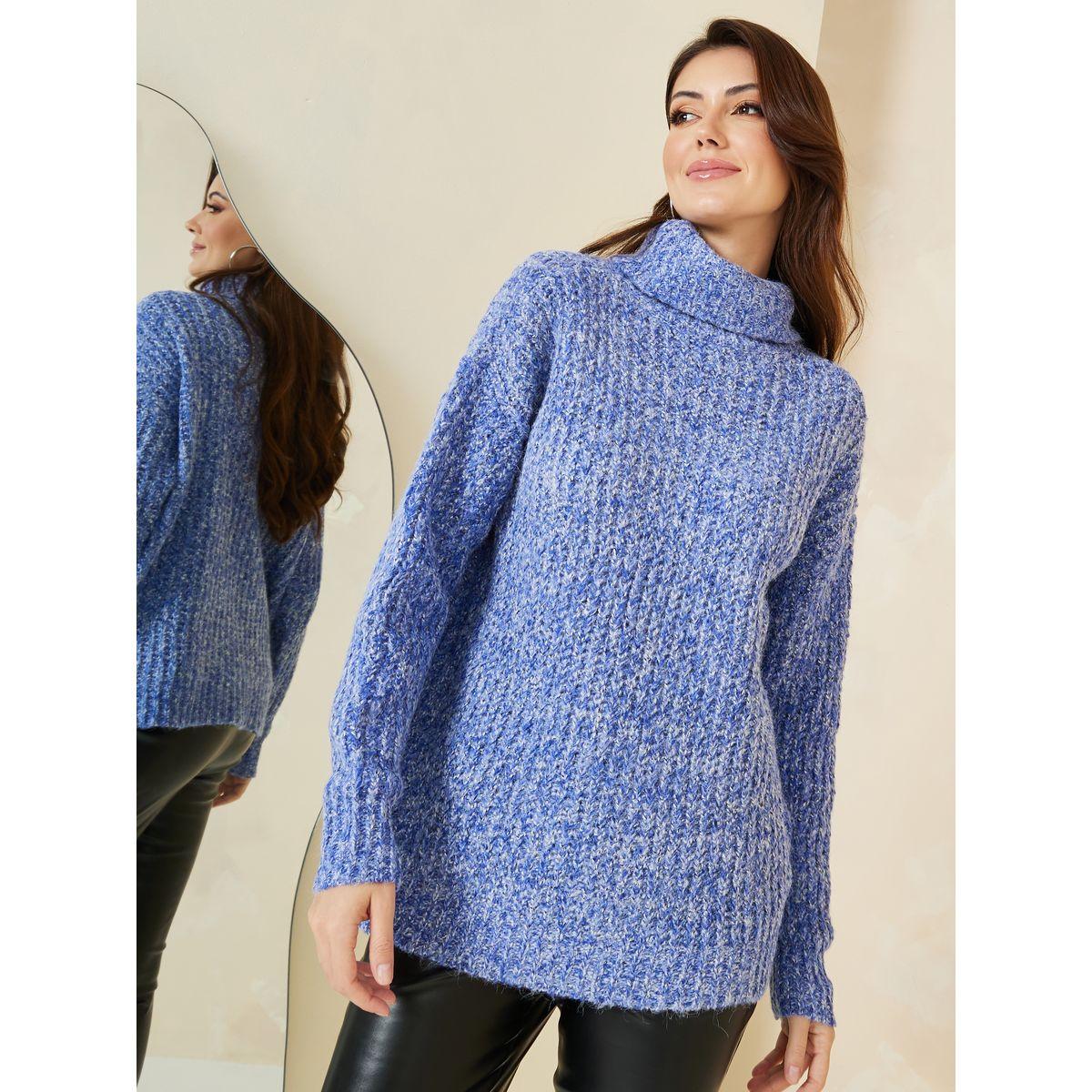 Styli Regular Length Multi Yarn Roll Neck Regular Fit Sweater-women-clothing-cardigansandjumpers-jumpers-image-3
