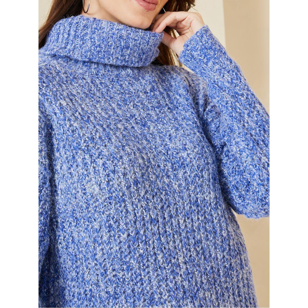 Styli Regular Length Multi Yarn Roll Neck Regular Fit Sweater-women-clothing-cardigansandjumpers-jumpers-image-4