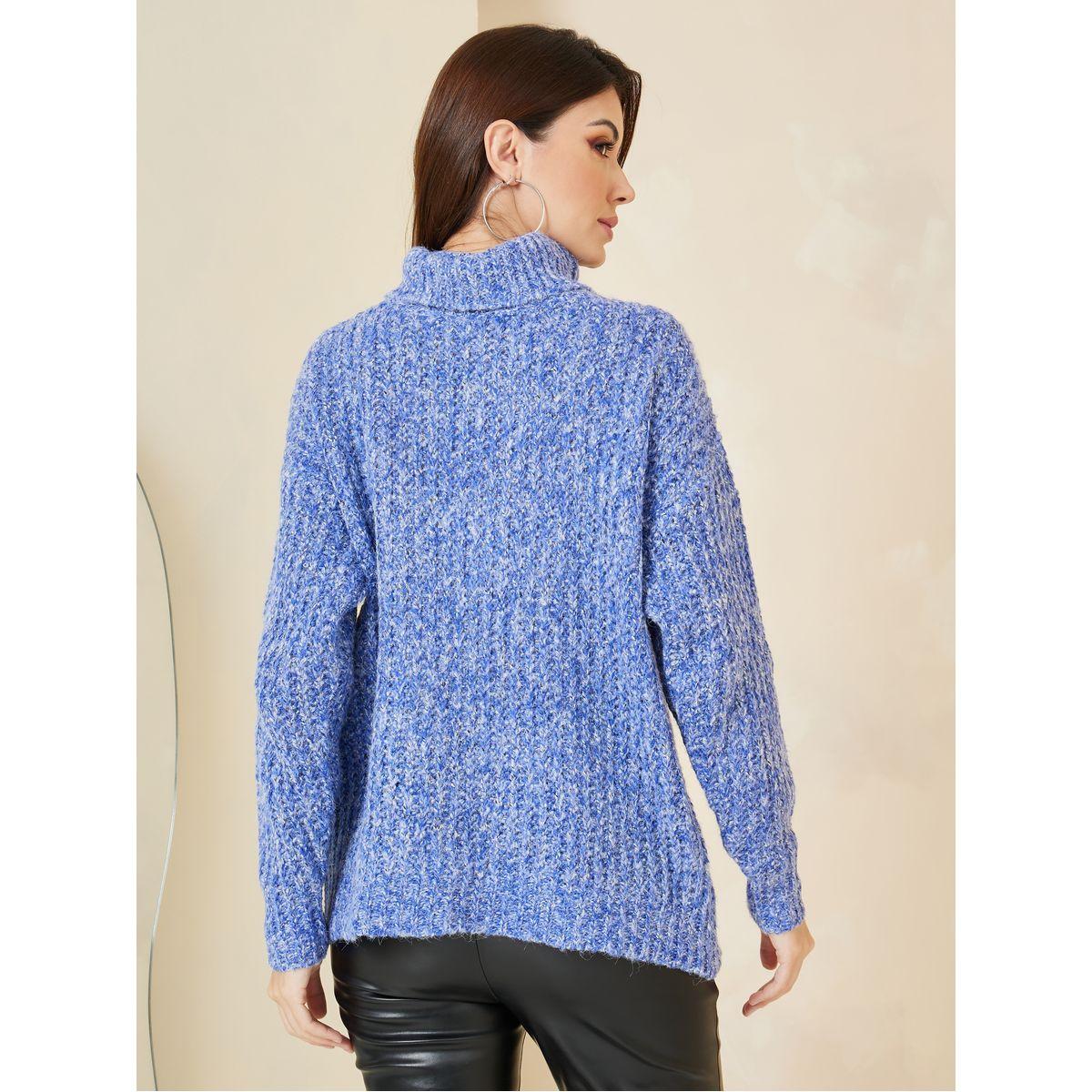Styli Regular Length Multi Yarn Roll Neck Regular Fit Sweater-women-clothing-cardigansandjumpers-jumpers-image-5