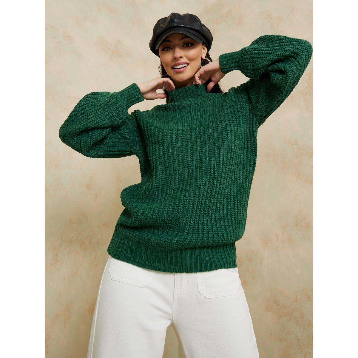 سويتر محبوك بقصة عادية-women-clothing-cardigansandjumpers-jumpers-image-3