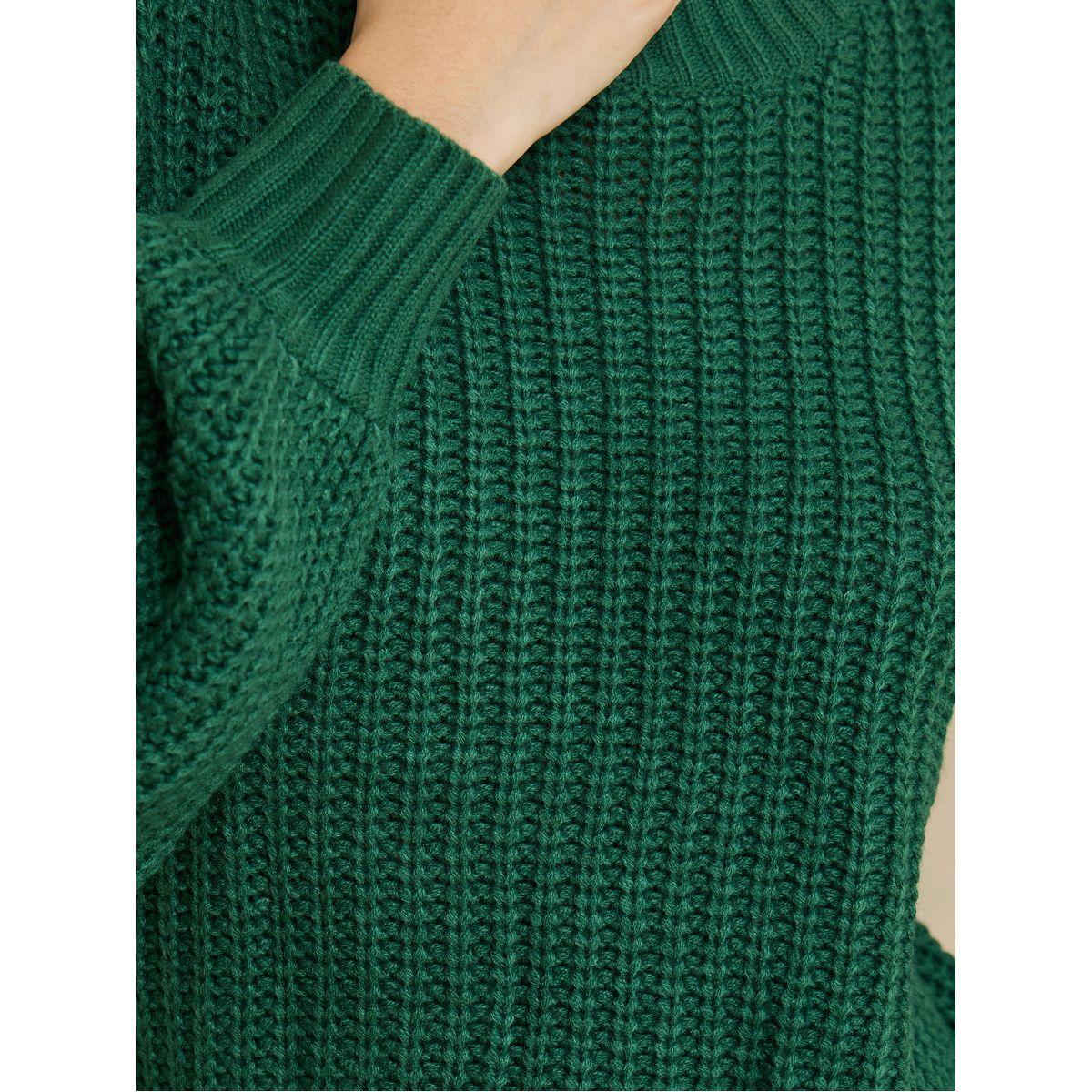 Styli Regular Length Chunky Knit Volume Sleeves Regular Fit Sweater-women-clothing-cardigansandjumpers-jumpers-image-4
