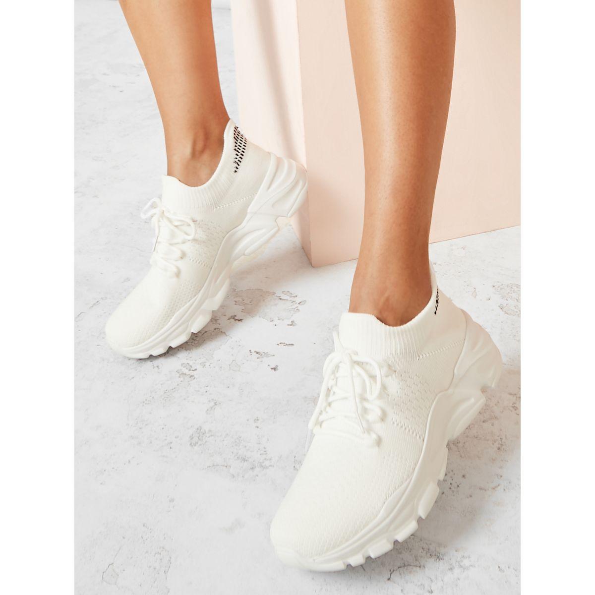 Styli Textile Knitted Upper Sneakers-women-shoes-sneakers-image-2