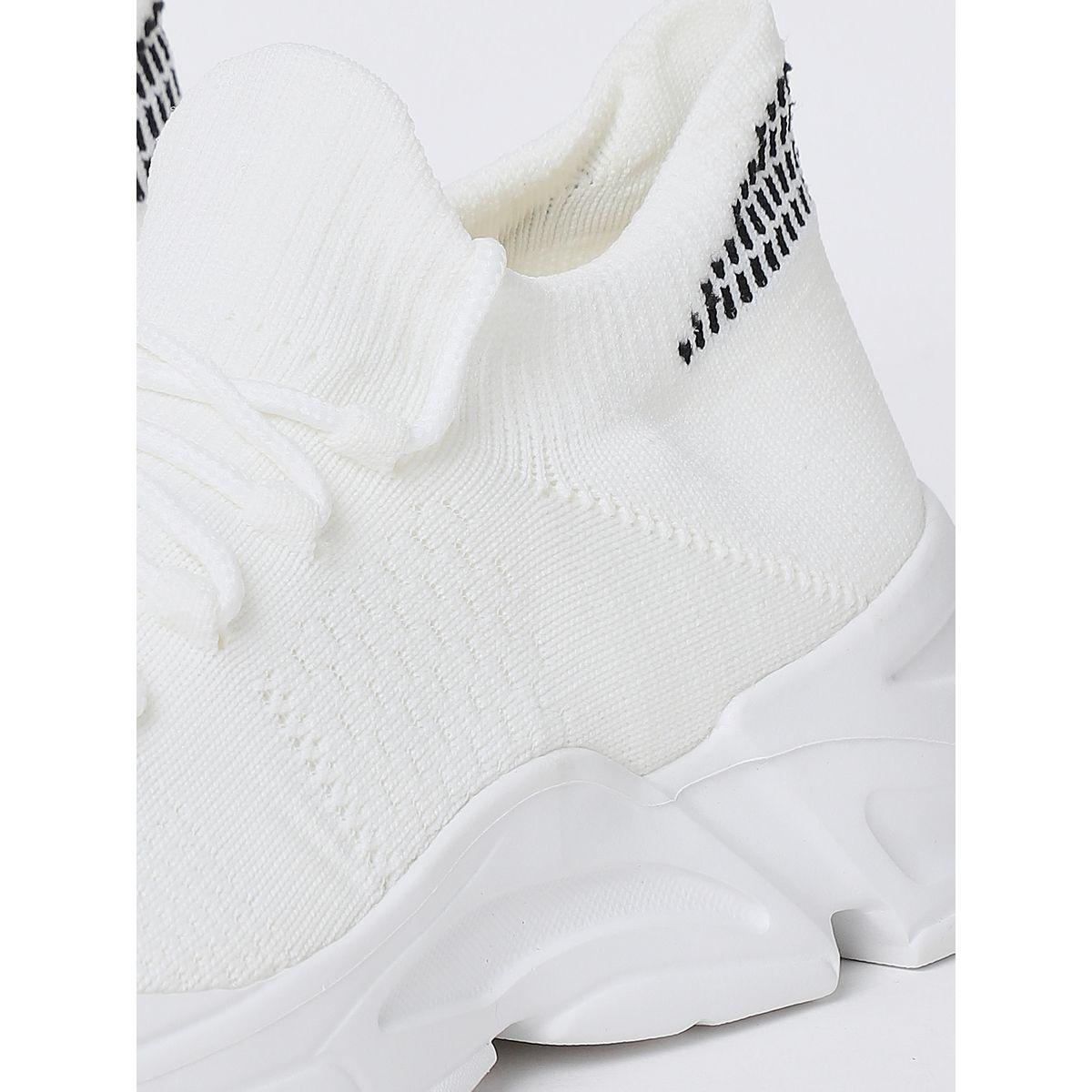 Styli Textile Knitted Upper Sneakers-women-shoes-sneakers-image-5