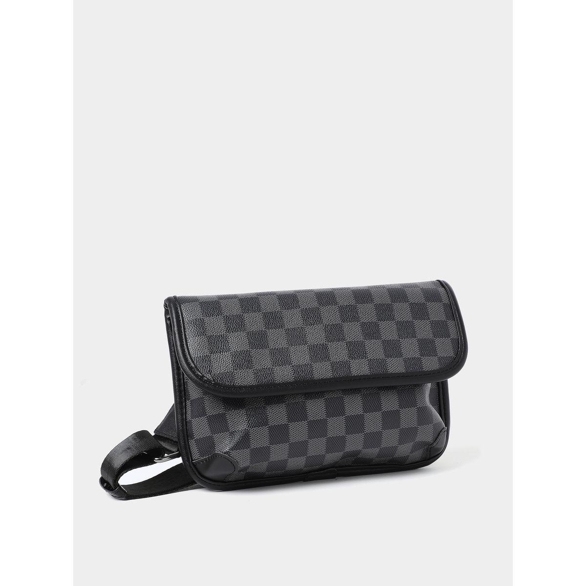Styli Checked Print Flap Crossbody Bag-men-bags-image-1
