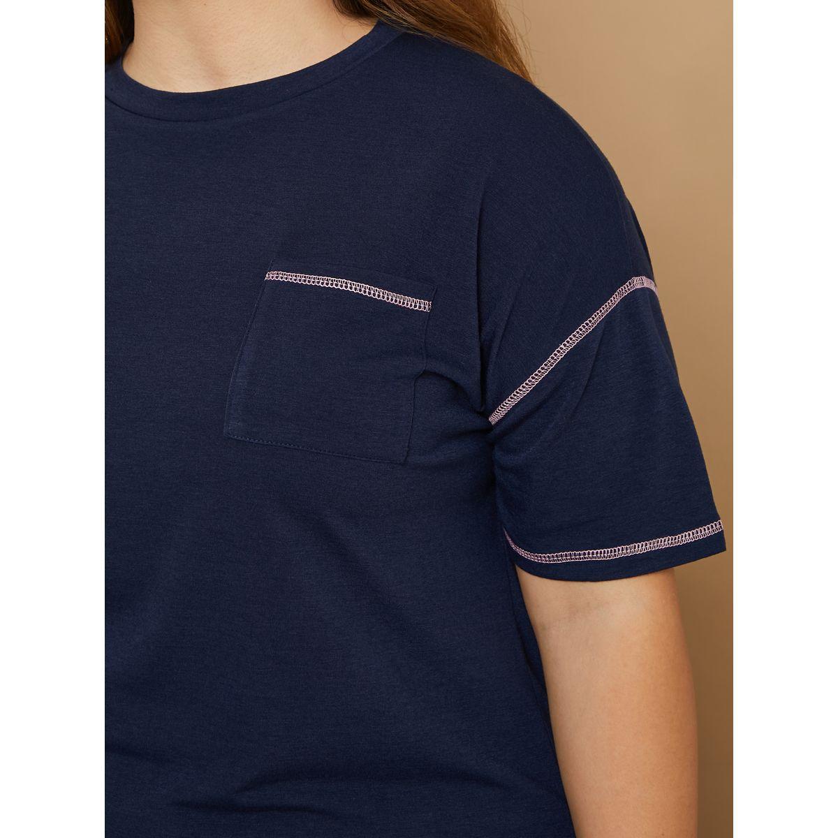 طقم من ( تيشيرت + شورت )-women-clothing-nightwear-pyjamas-shortsets-image-3