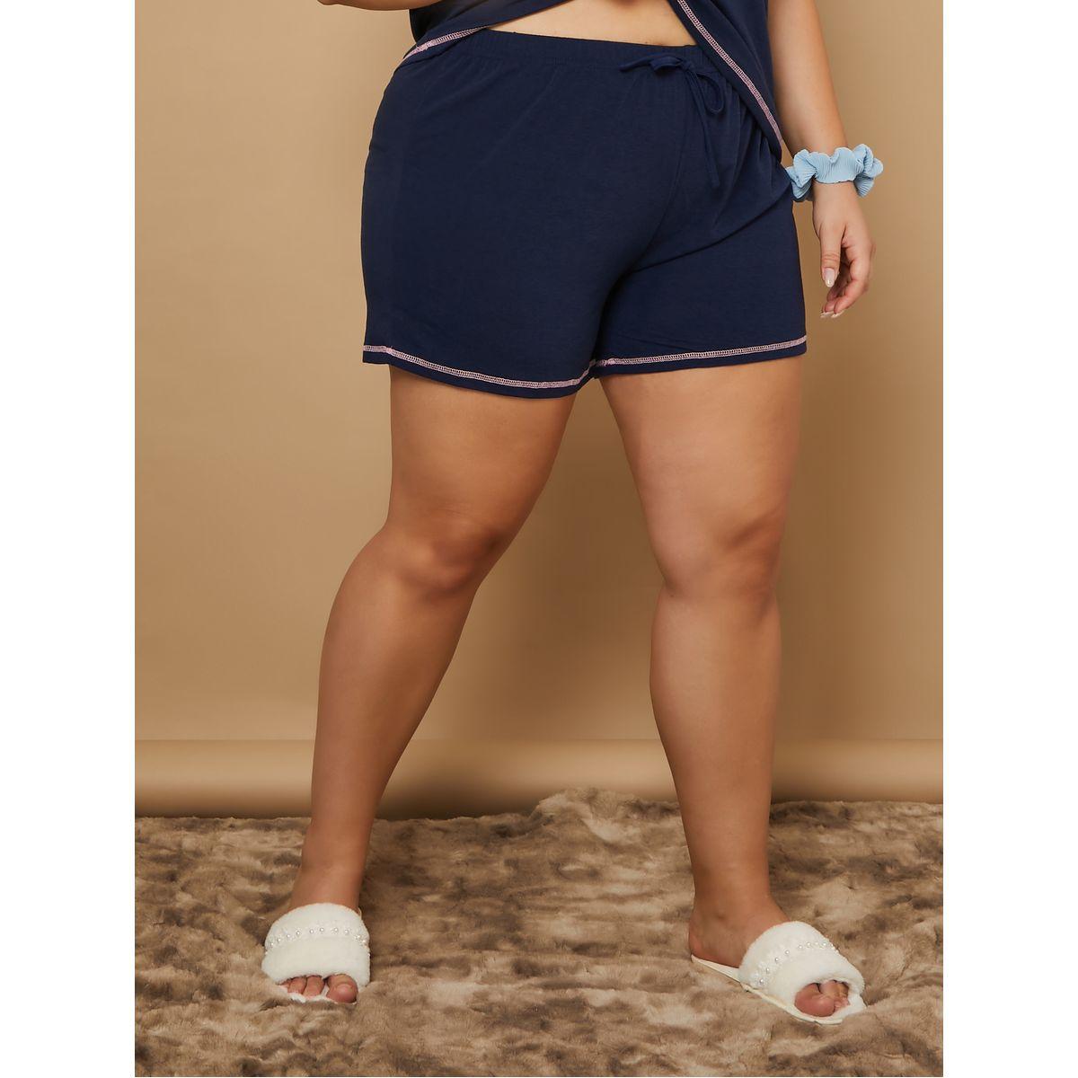 طقم من ( تيشيرت + شورت )-women-clothing-nightwear-pyjamas-shortsets-image-4
