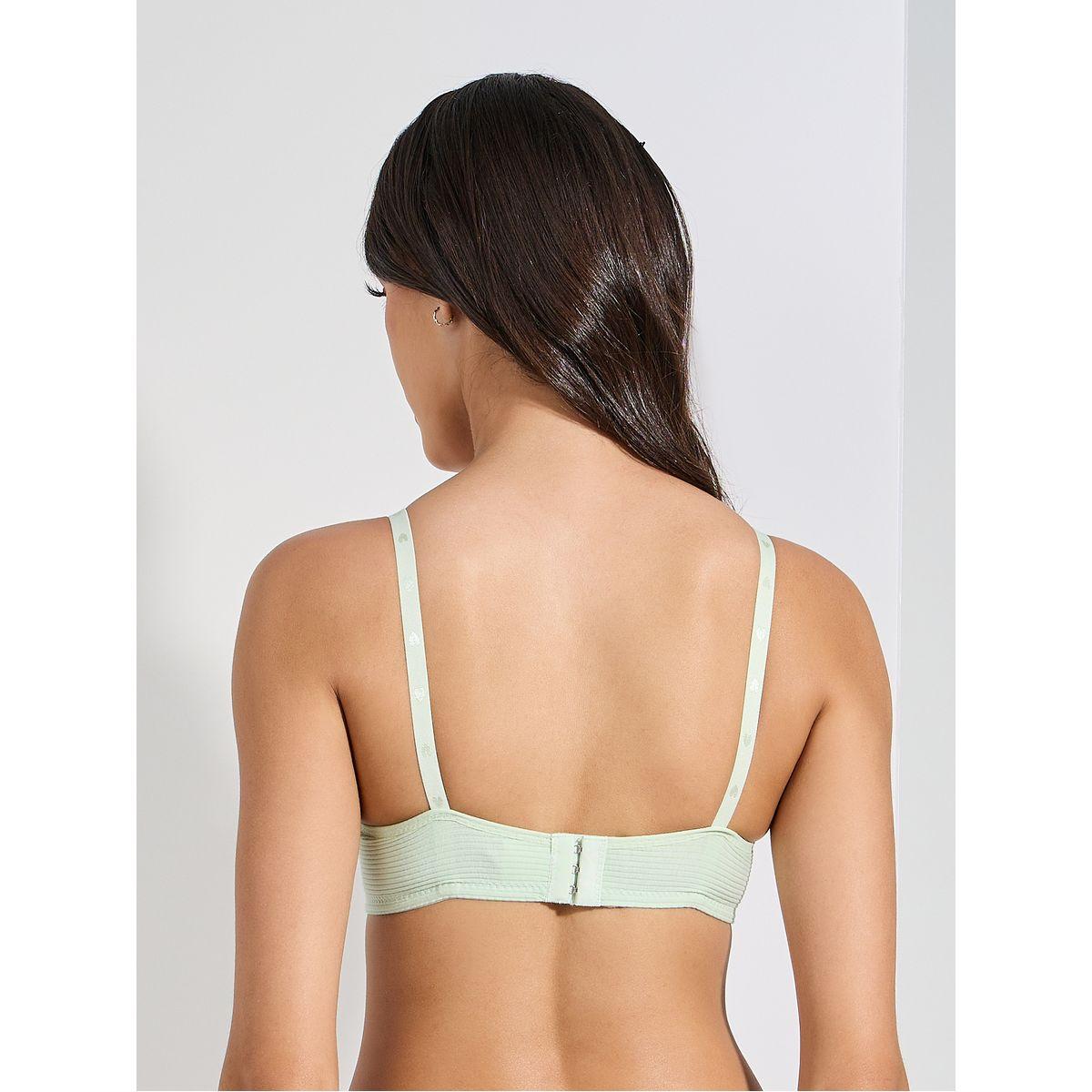 Styli Pack of 3 - Cotton Comfort Rib Non Wired Padded T-shirt Bra-women-clothing-lingerie-bras-image-4