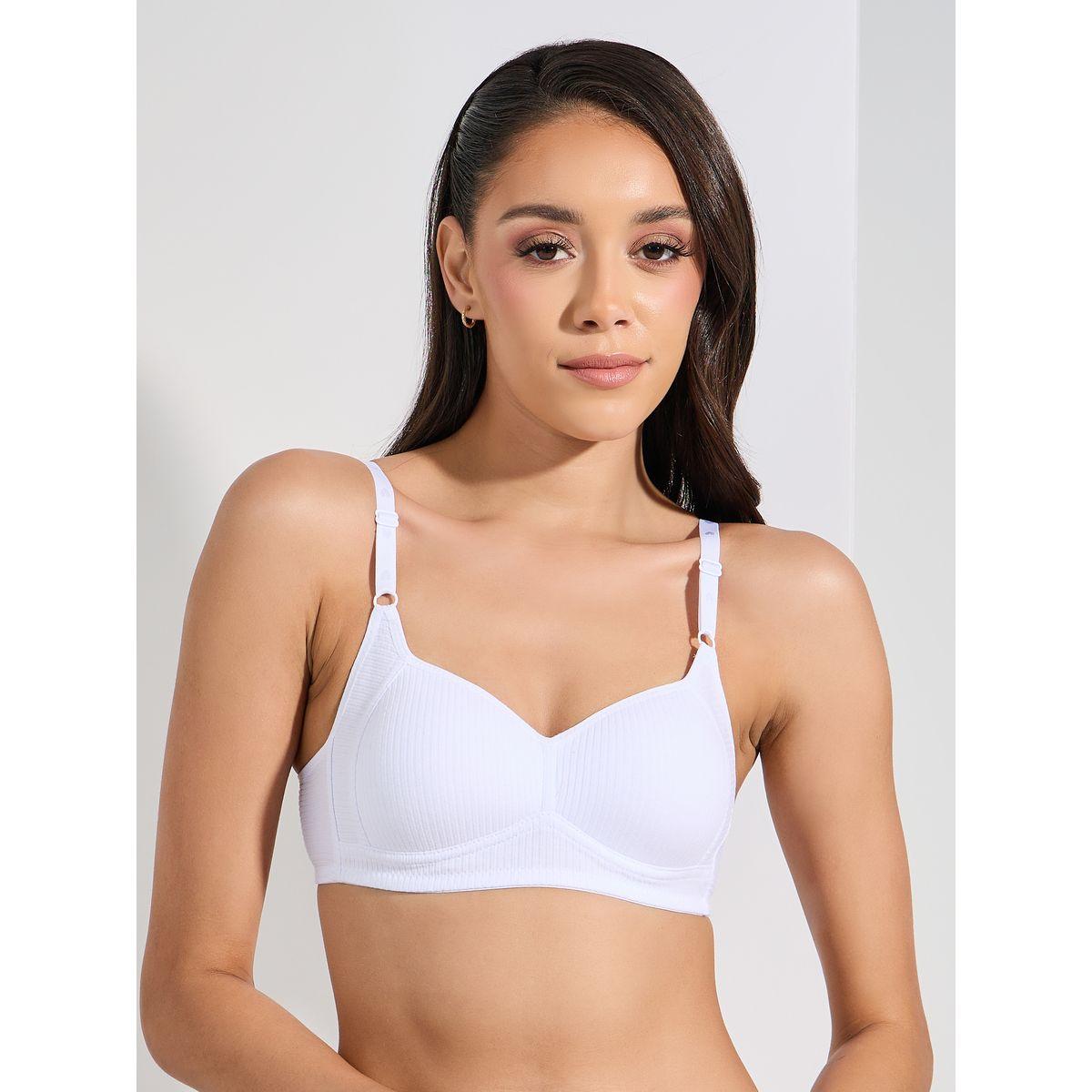 Styli Pack of 3 - Cotton Comfort Rib Non Wired Padded T-shirt Bra-women-clothing-lingerie-bras-image-6