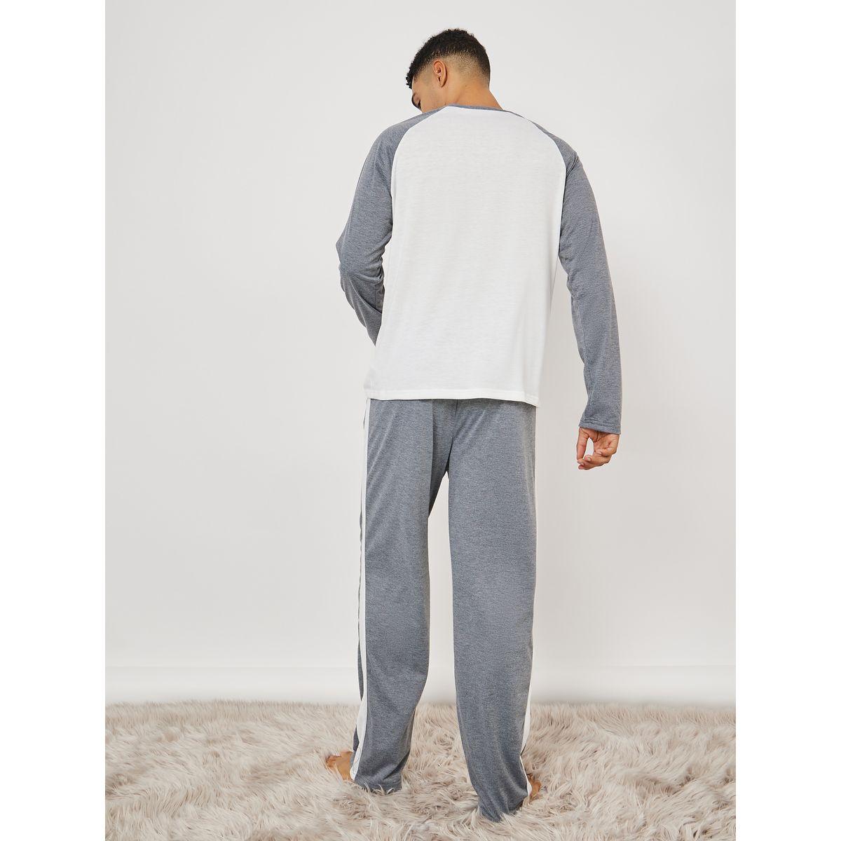 طقم بيجاما من ( تيشيرت + بنطال )-men-clothing-nightwear-sets-image-6