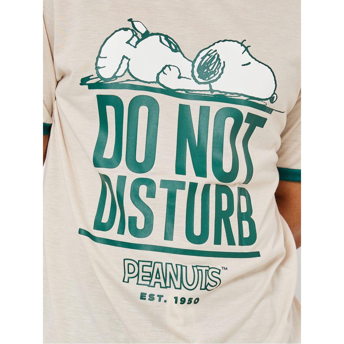 Styli Unwind Peanuts Character Graphic Short Sleeve T-Shirt & Pyjama Set-men-clothing-nightwear-sets-image-3