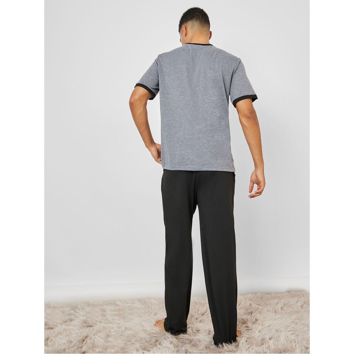 طقم بيجاما من ( تيشيرت + بنطال )-men-clothing-nightwear-sets-image-6