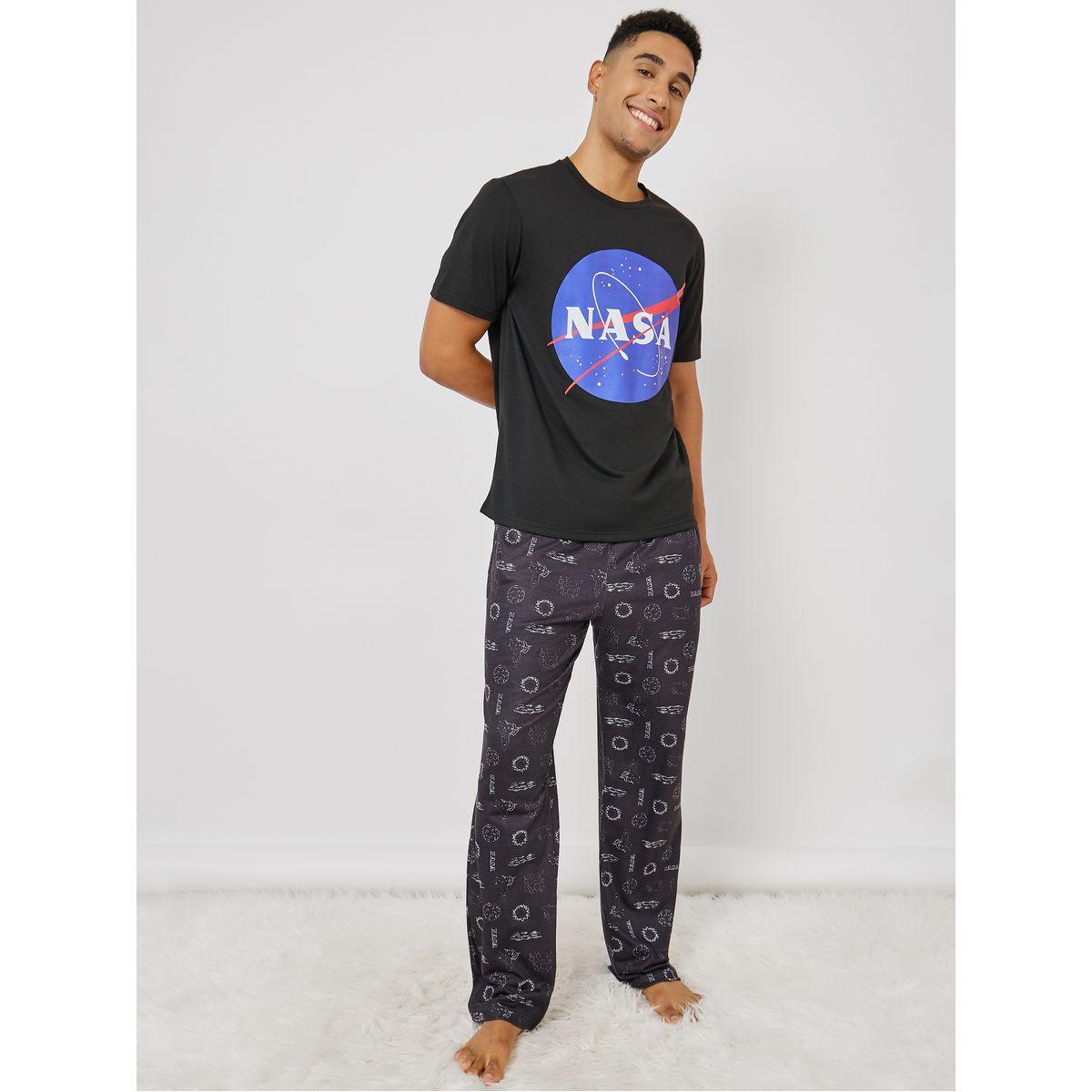 طقم بيجاما من ( تيشيرت + بنطال )-men-clothing-nightwear-sets-image-1
