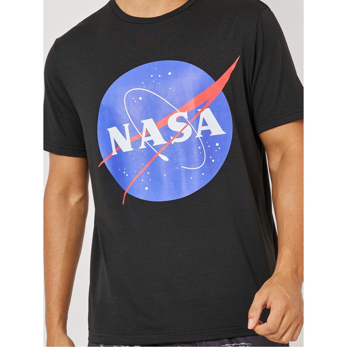 Styli Unwind NASA Character Graphic Short Sleeve T-Shirt & Pyjama Set-men-clothing-nightwear-sets-image-3