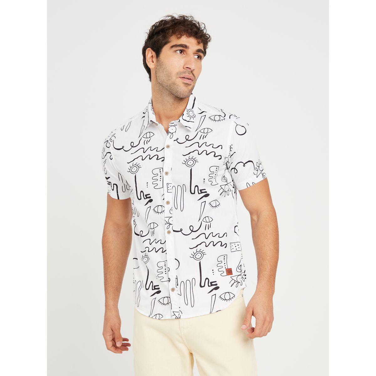 Styli Conversational Print Regular Fit Shirt-men-clothing-shirts-image-1
