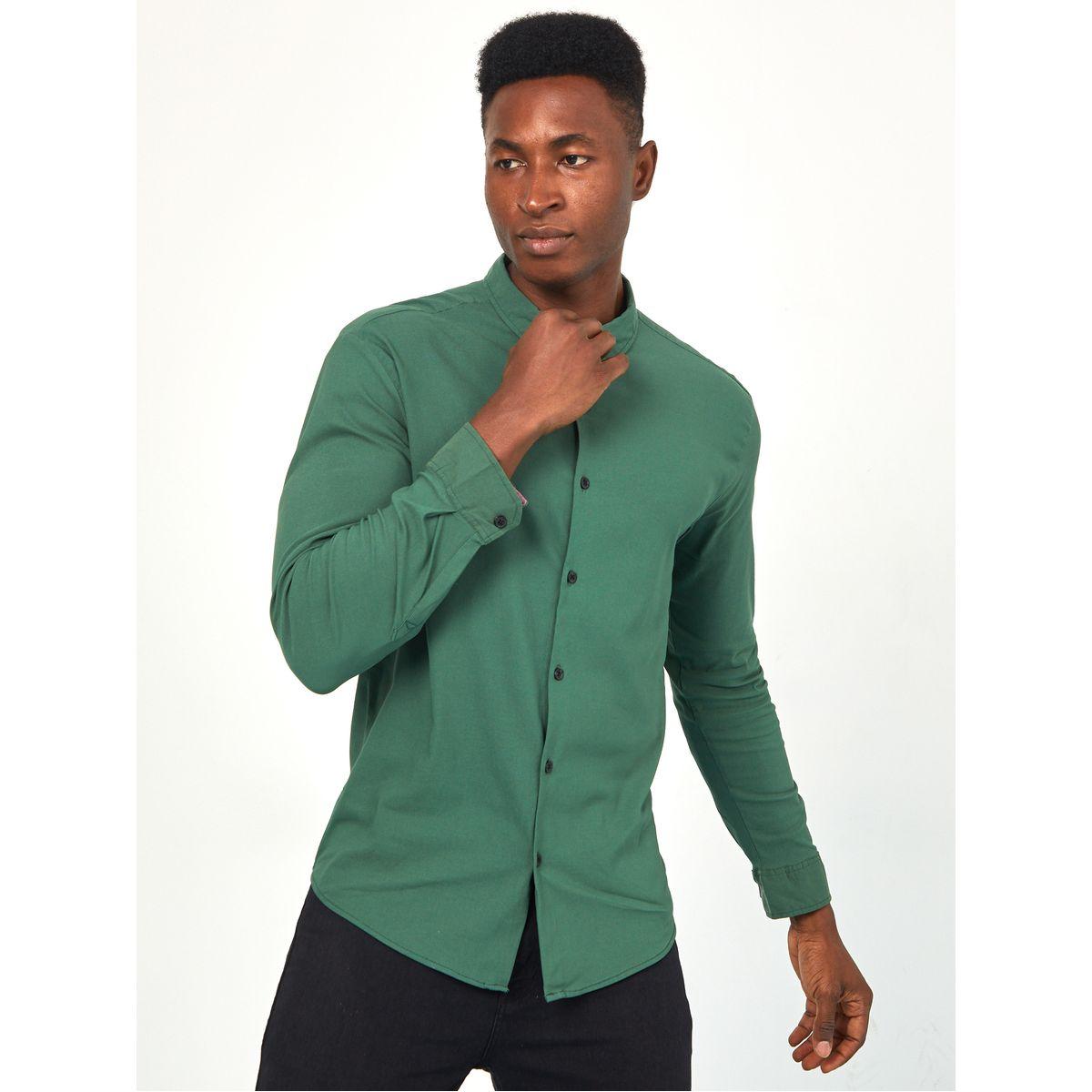 Styli Full Button Solid Slim Fit Shirt-men-clothing-shirts-image-1