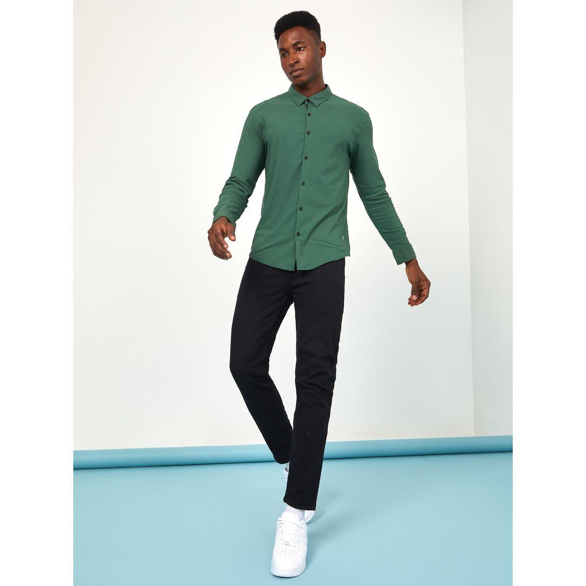 قميص سادة بقصة سليم فت-men-clothing-shirts-image-3