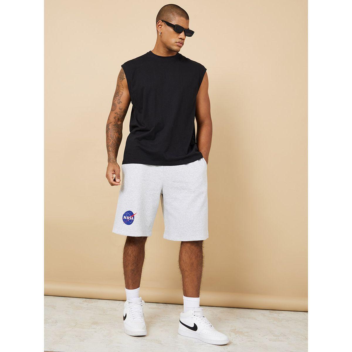 شورت مطبع بشعار ناسا-men-clothing-bottoms-shorts-image-3