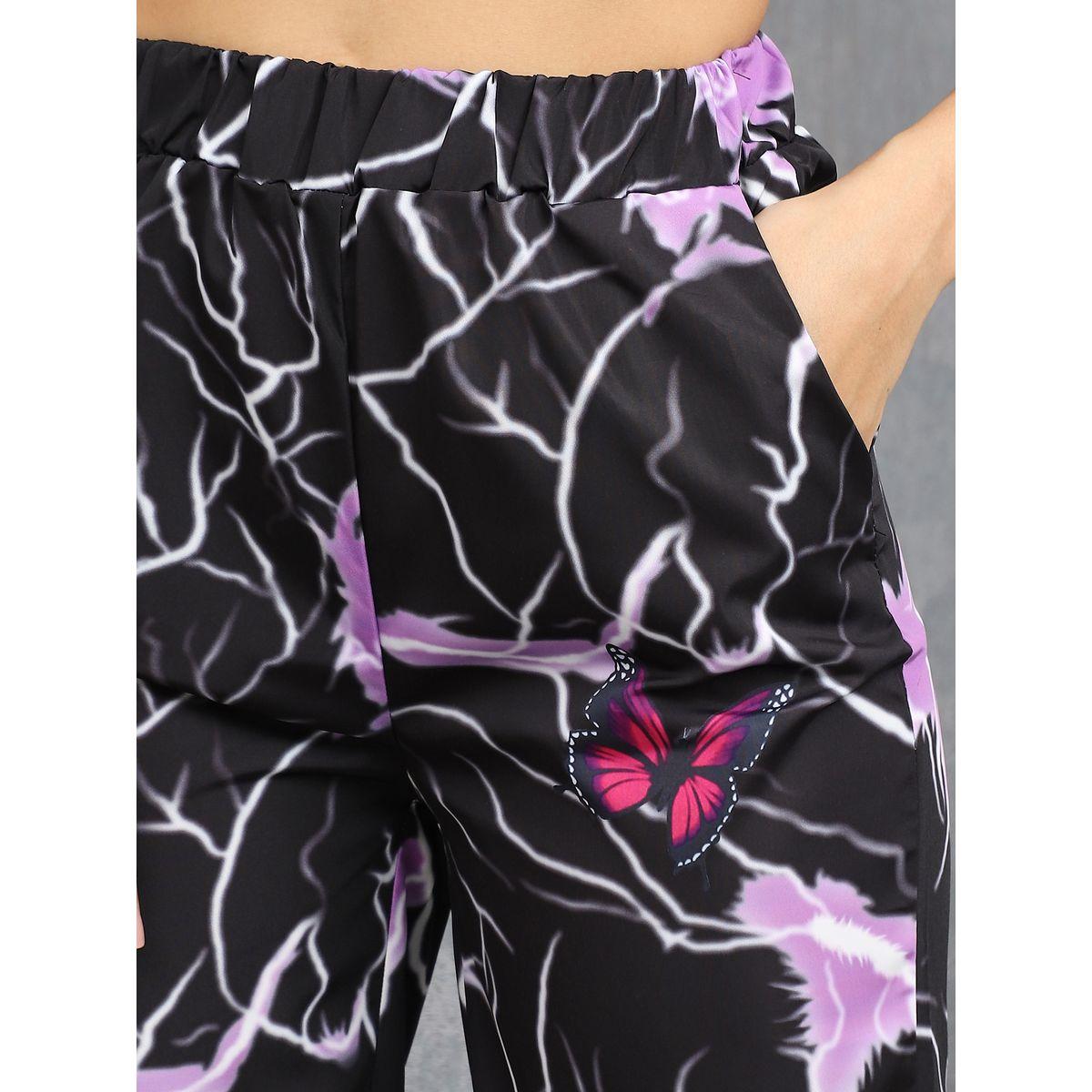 Styli High Waist Elasticated Waistband All Over Print Pants-women-clothing-bottoms-trousers-image-3