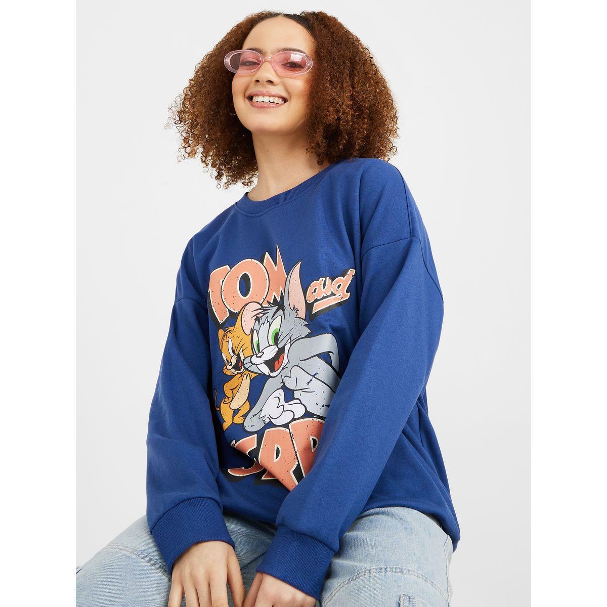 Tom and jerry graphic on sale sweatshirt