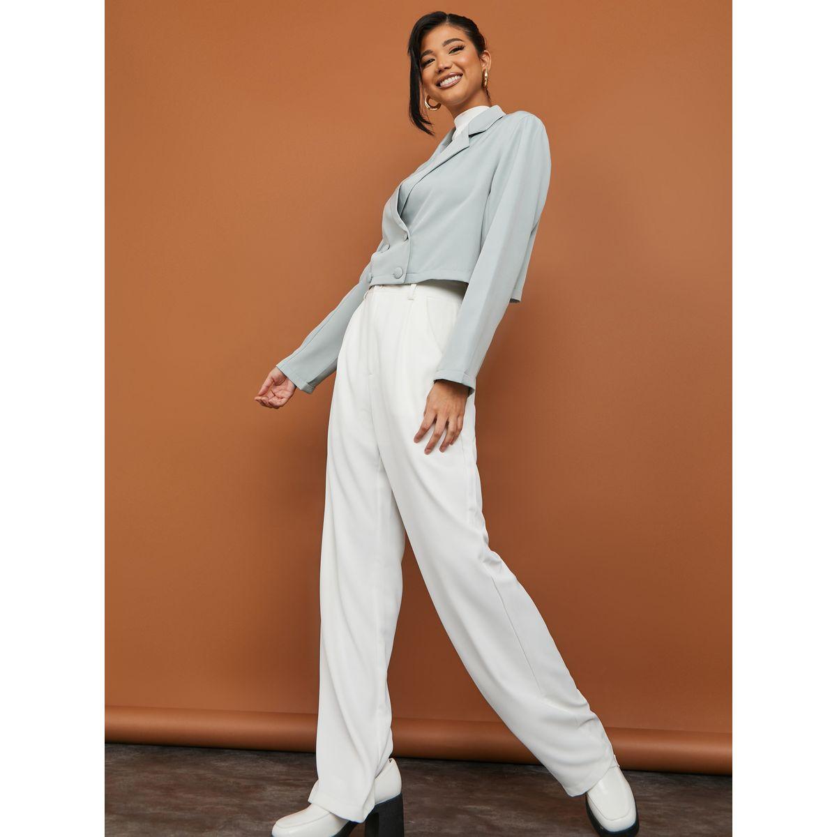Styli Cropped Length Double Breasted Boxy Blazer-women-clothing-coatsandjackets-blazers-image-2