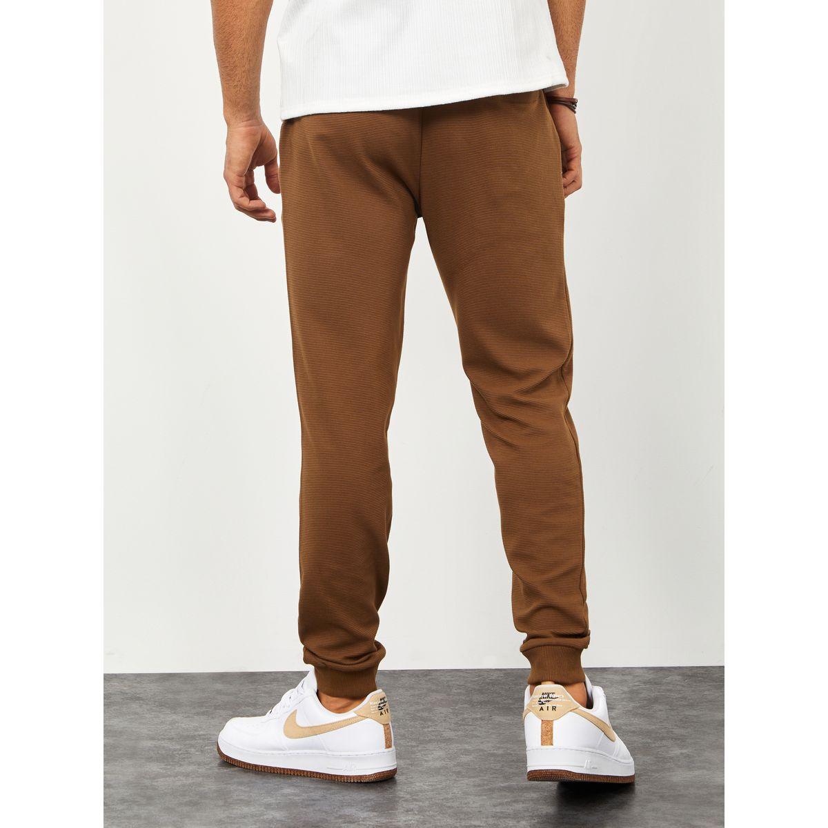 Styli Ribbed Knit Cuffed Jogger with Side Pocket-men-clothing-bottoms-joggers-image-4