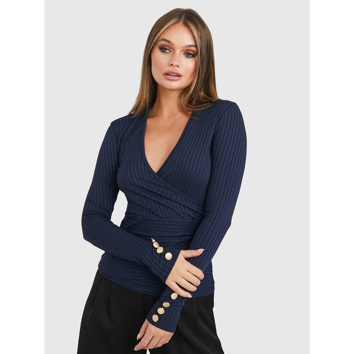 بلوزة محبوكة باكمام طويلة-women-clothing-shirtsandblouses-blouses-image-3