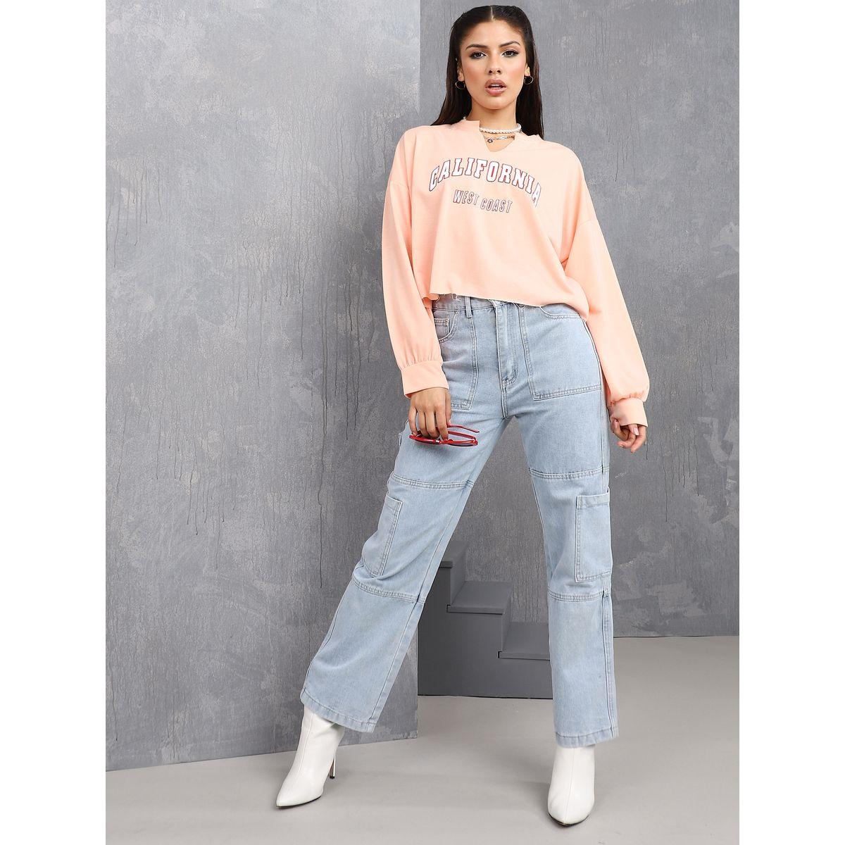 سويت شيرت بقصة بوكسي-women-winterwear-hoodiesandsweatshirts-sweatshirts-image-2