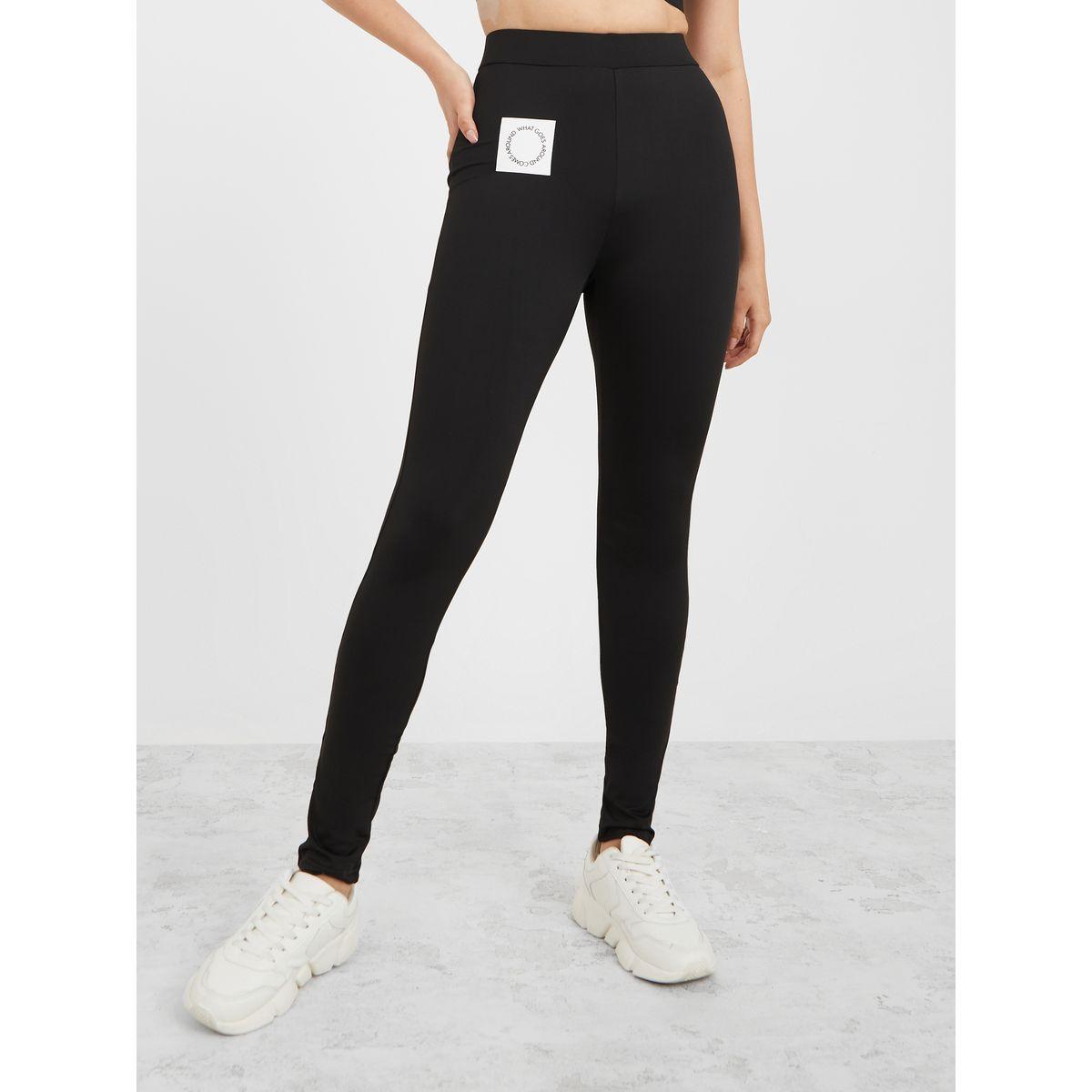 Styli Active What Goes Around Comes Around Patch Detail Active Leggings-women-clothing-sportswearandactivewear-bottoms-image-2