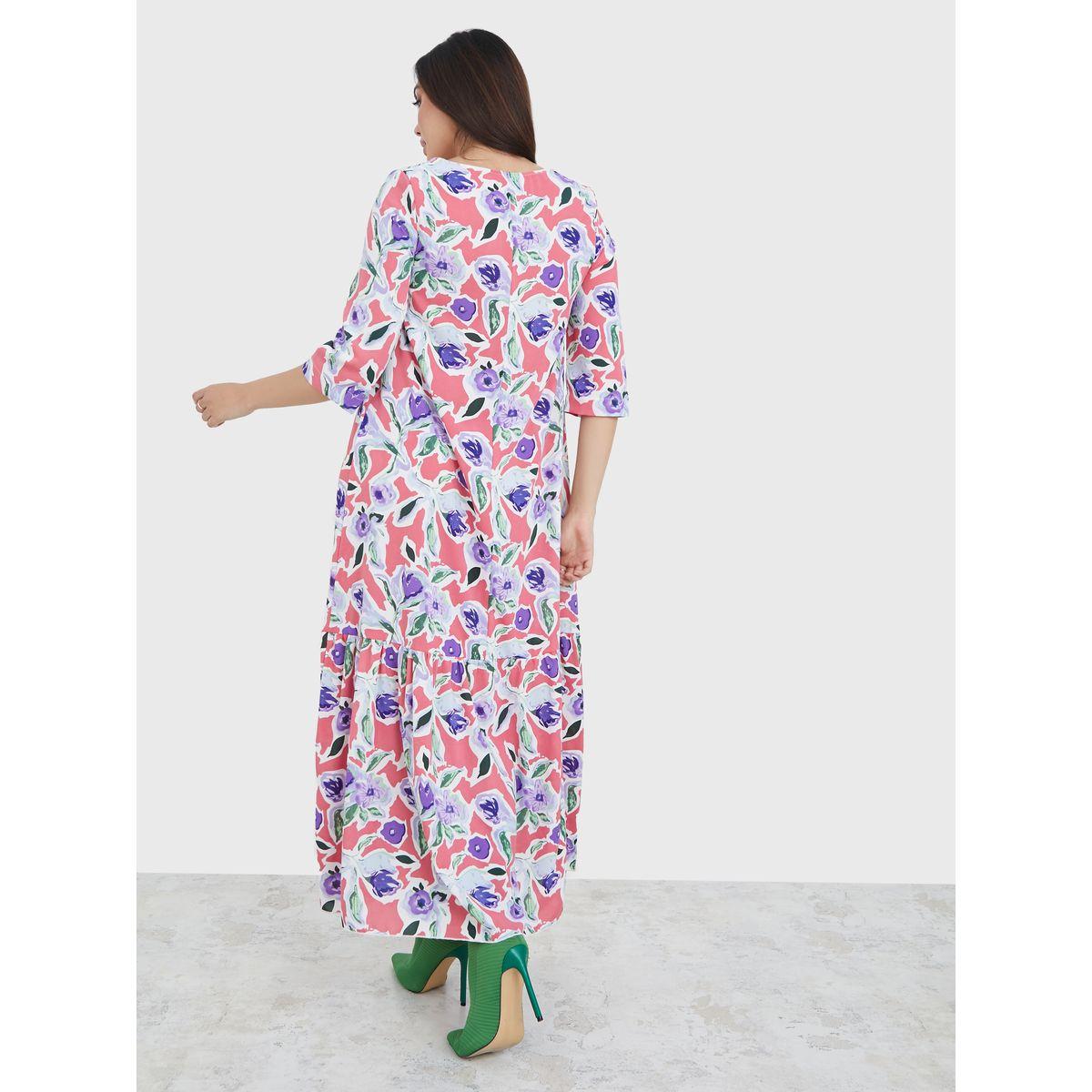 فستان طويل مطبع بزهور-women-clothing-dresses-image-4