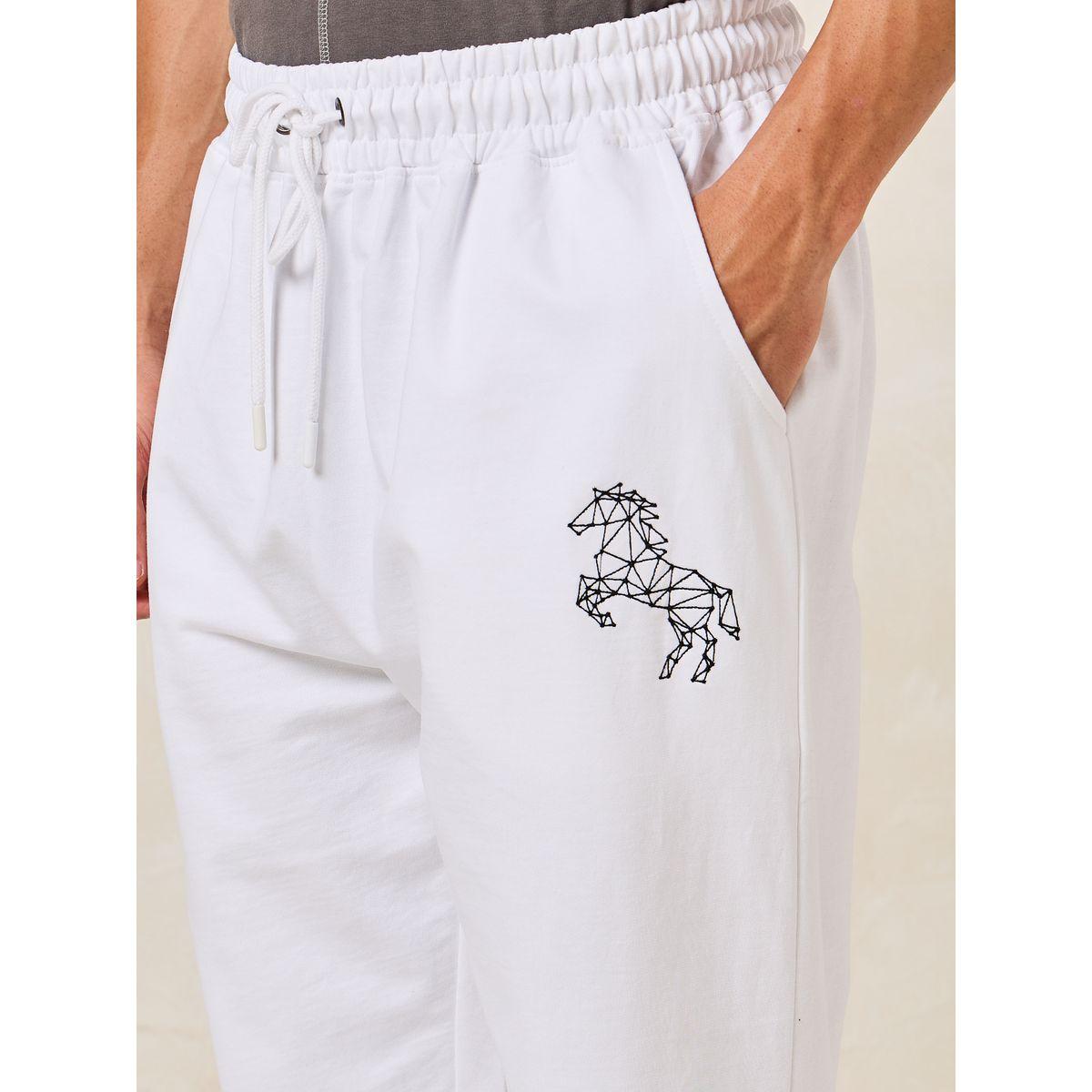 Styli Embroidery Detail Oversized Varsity Joggers-men-clothing-bottoms-joggers-image-3