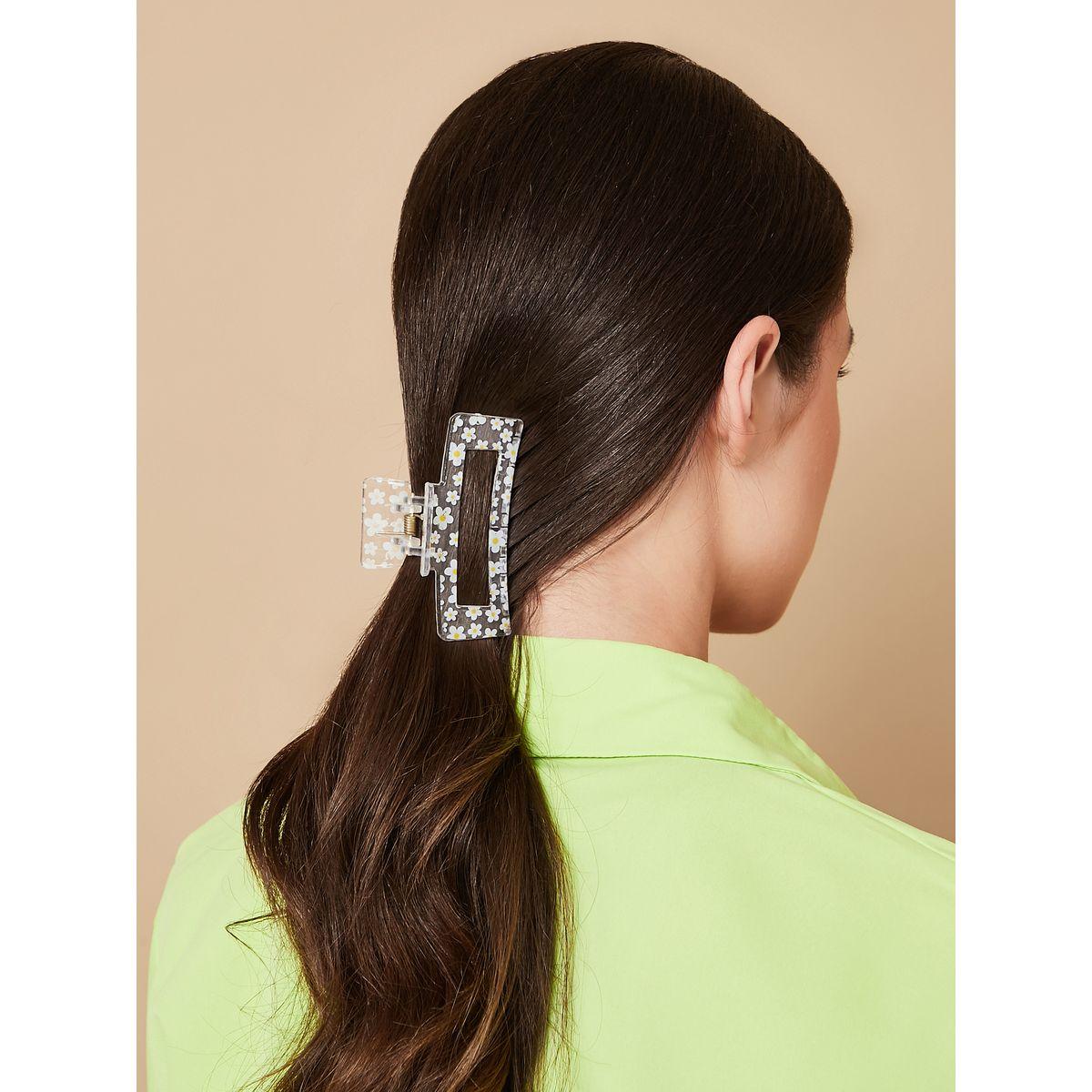 Styli Daisy Print Claw Clip-women-hairaccessories-clips-image-2