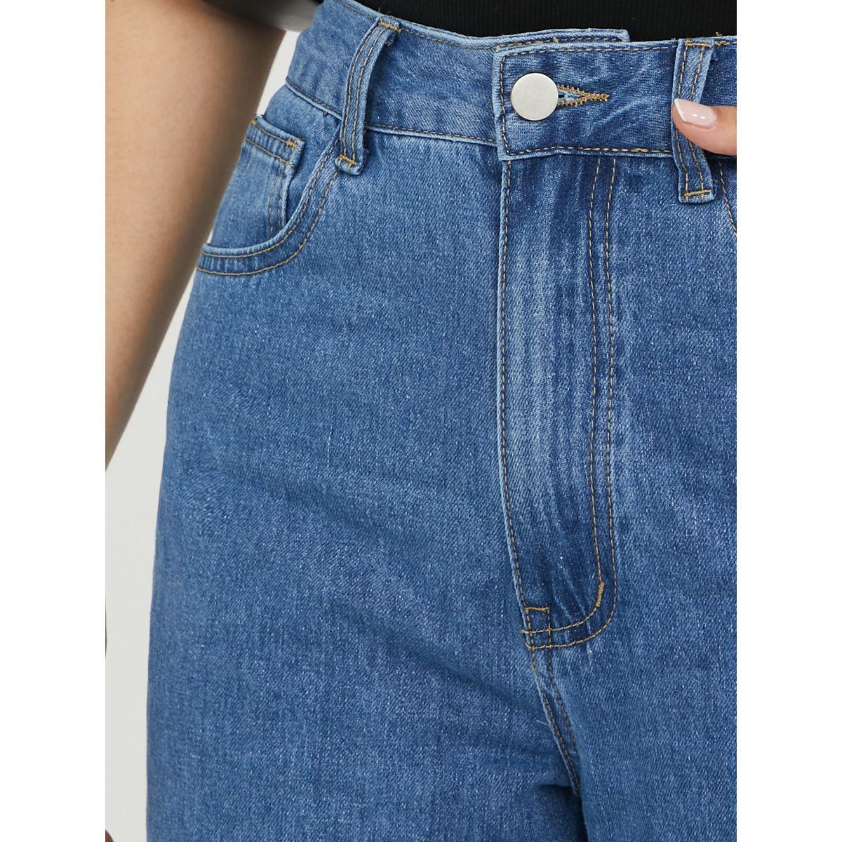 Styli High Rise Spilt Hem Straight Leg Jeans-women-clothing-bottoms-jeans-image-3