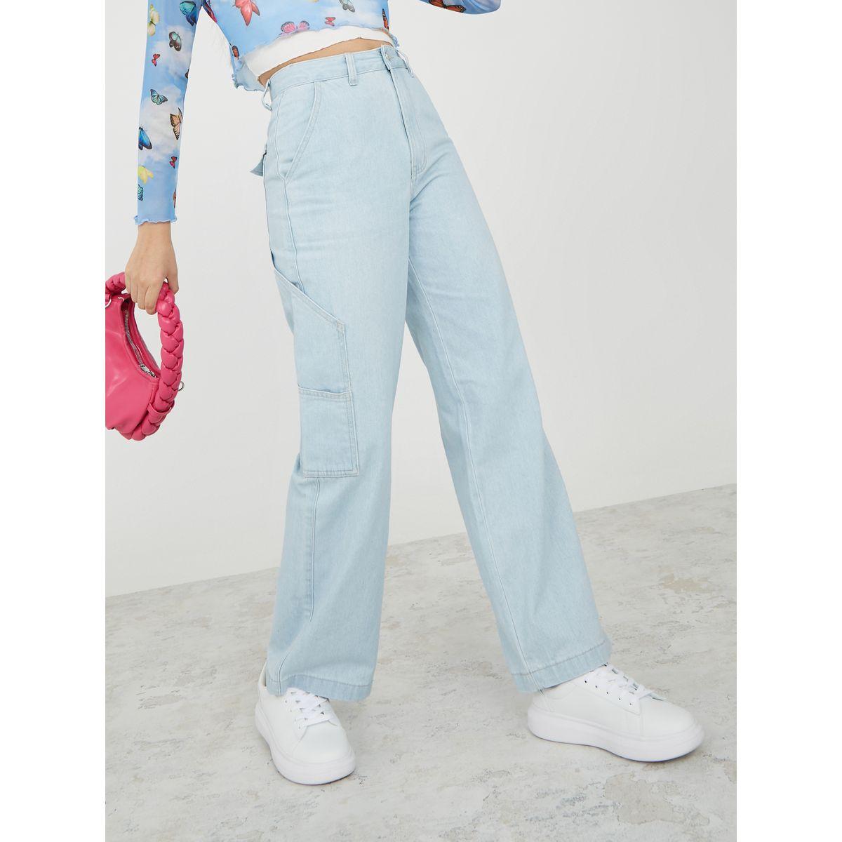 جينز بقصة واسعة وخصر عالي-women-clothing-bottoms-jeans-image-1