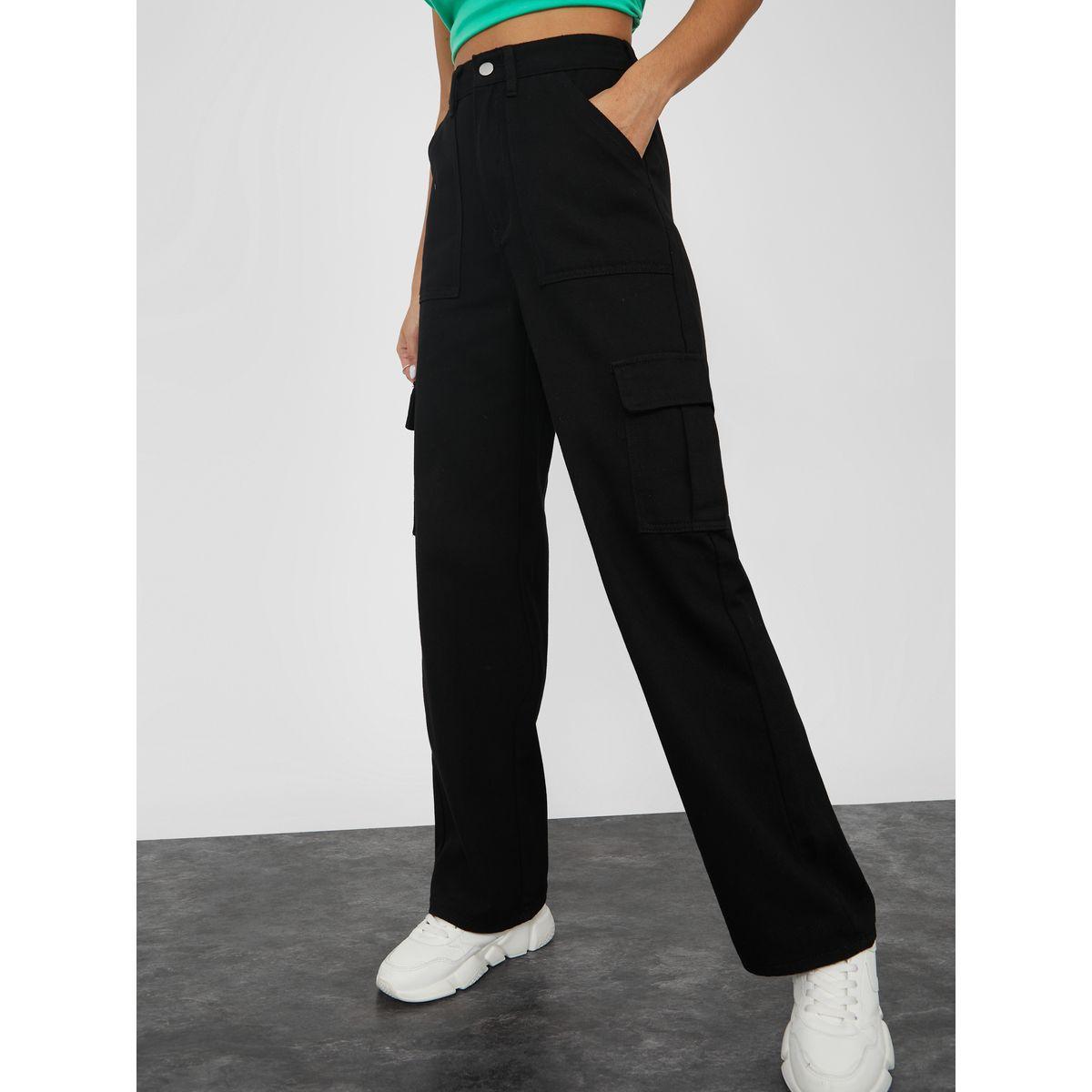 Styli High Waist Cargo Pocket Jeans-women-clothing-bottoms-jeans-image-1