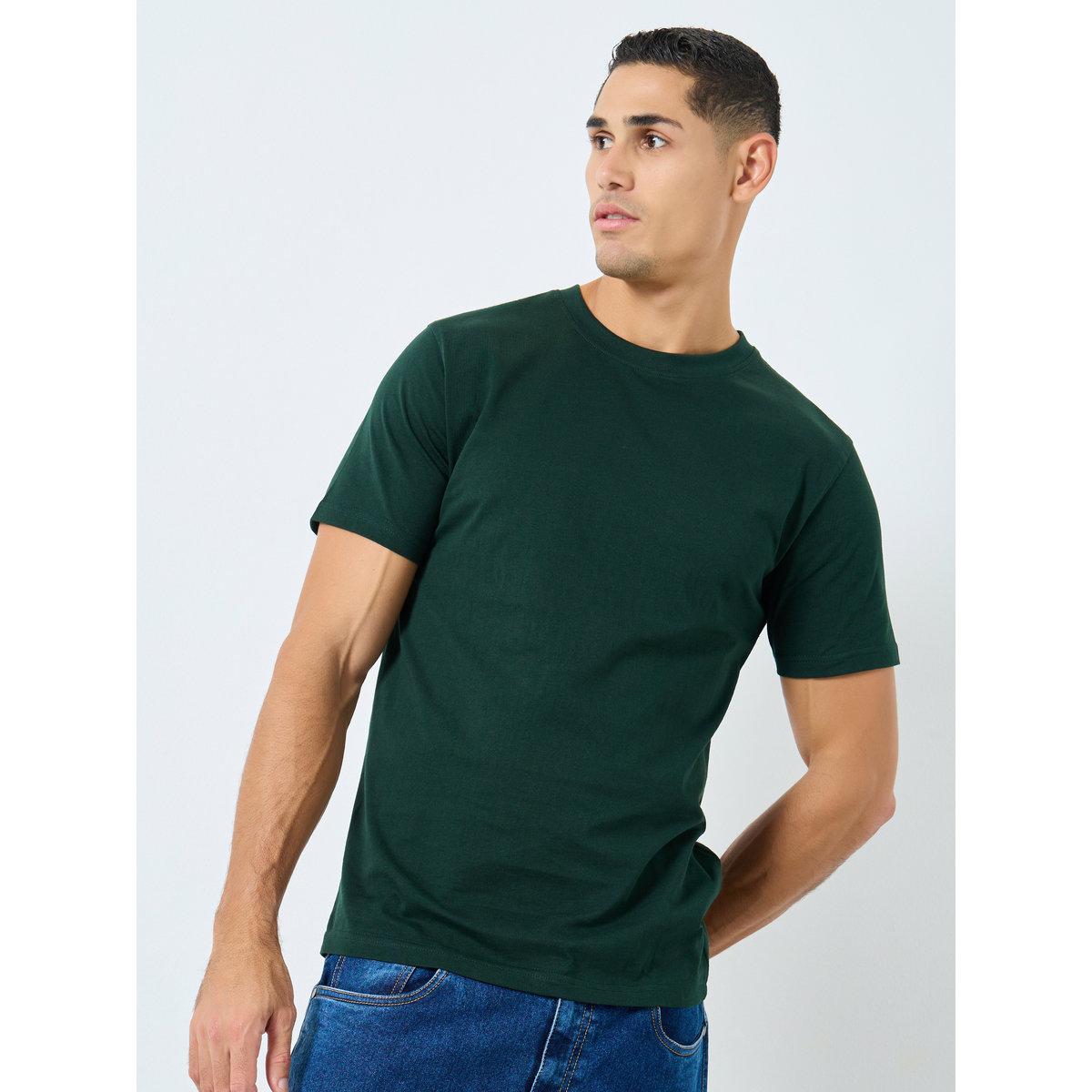 تيشيرت بقصة عادية ونسيج قطني-men-clothing-tshirtsandpolos-tshirts-image-1