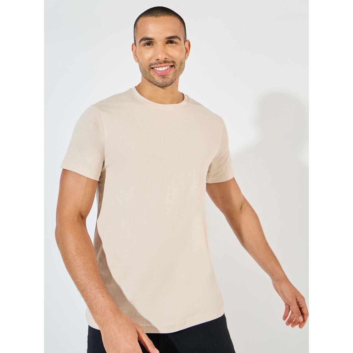 تيشيرت جيرسيه بقصة عادية واكمام قصيرة-men-clothing-tshirtsandpolos-tshirts-image-1