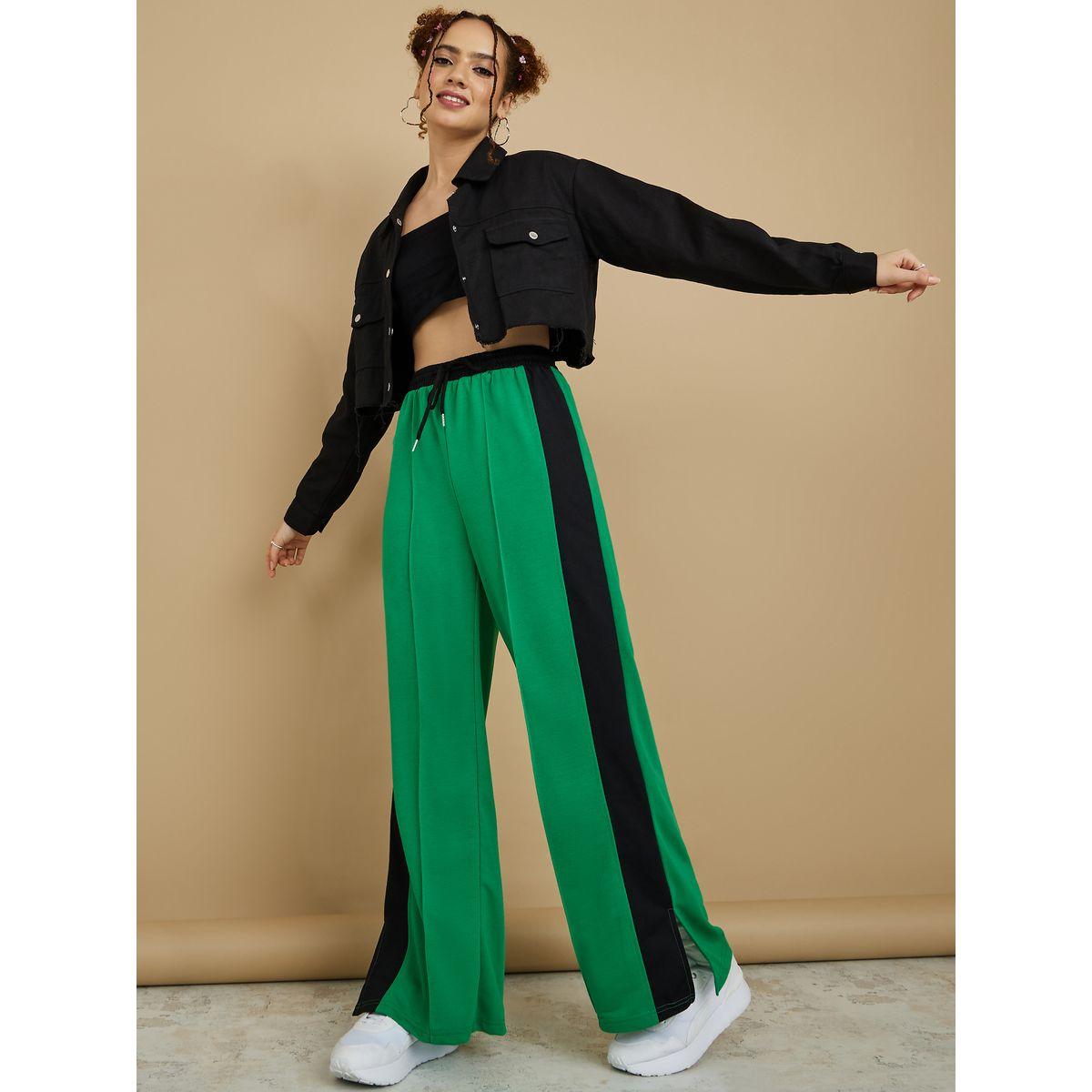 بنطال مخطط واسع الأرجل-women-clothing-bottoms-trousers-image-2