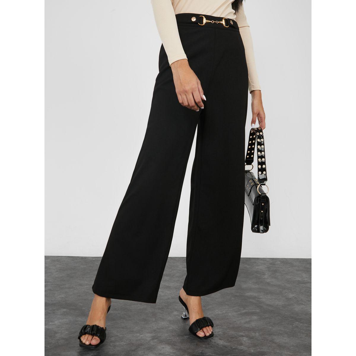 بنطال كاجوال بقصة مستقيمة-women-clothing-bottoms-trousers-image-1