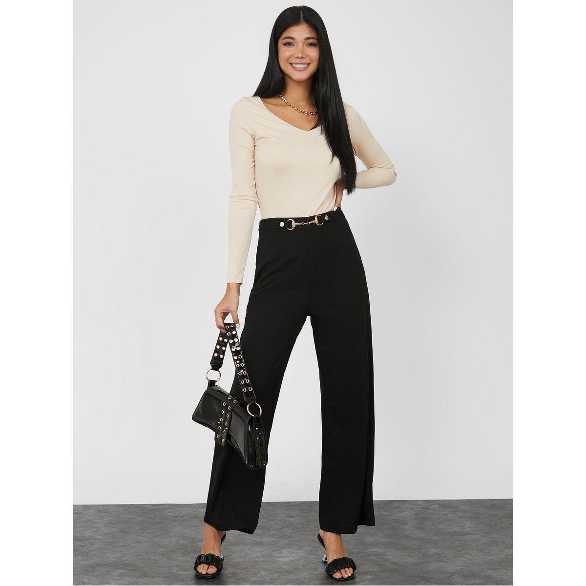 بنطال كاجوال بقصة مستقيمة-women-clothing-bottoms-trousers-image-2