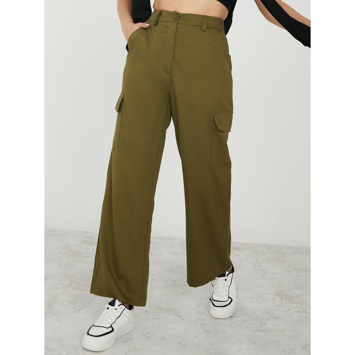 بنطال كارجو بقصة واسعة-women-clothing-bottoms-trousers-image-1
