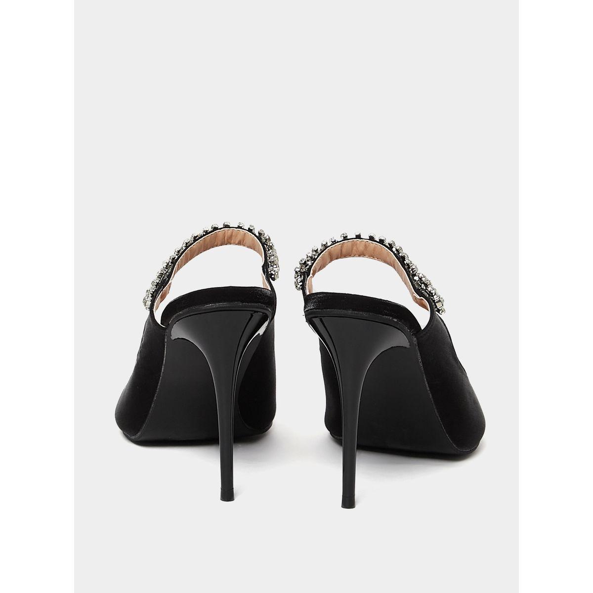 Styli Embellished Rhinestone Detail Pointed Toe Pumps-women-shoes-heels-image-4