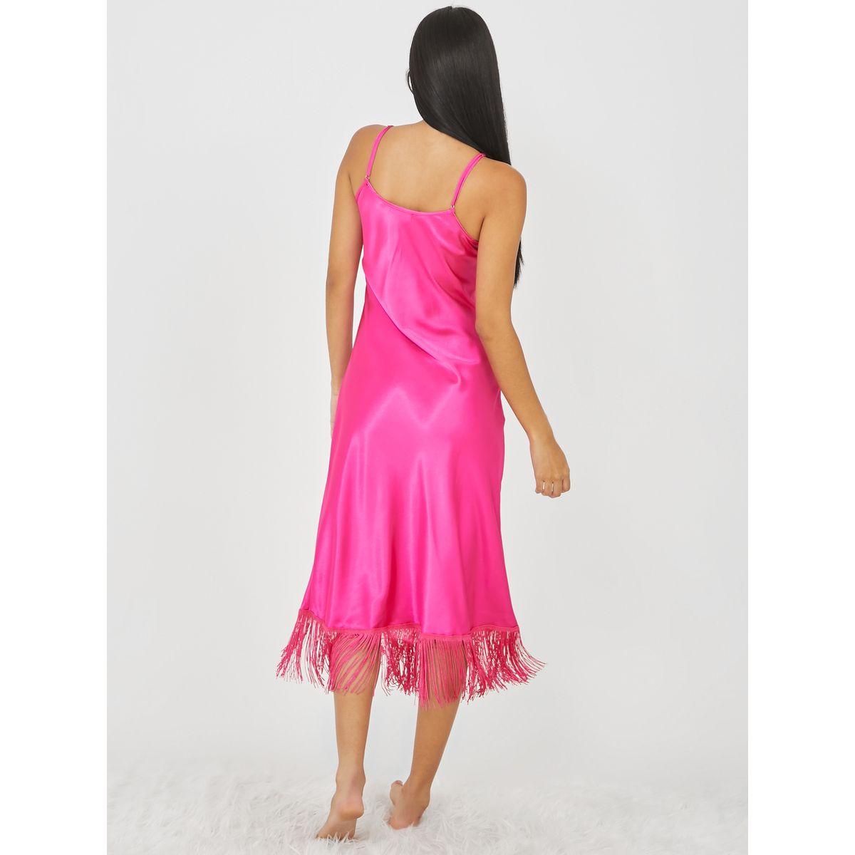 قميص نوم ميدي بحواف ممزقة-women-clothing-nightwear-nighties-image-4