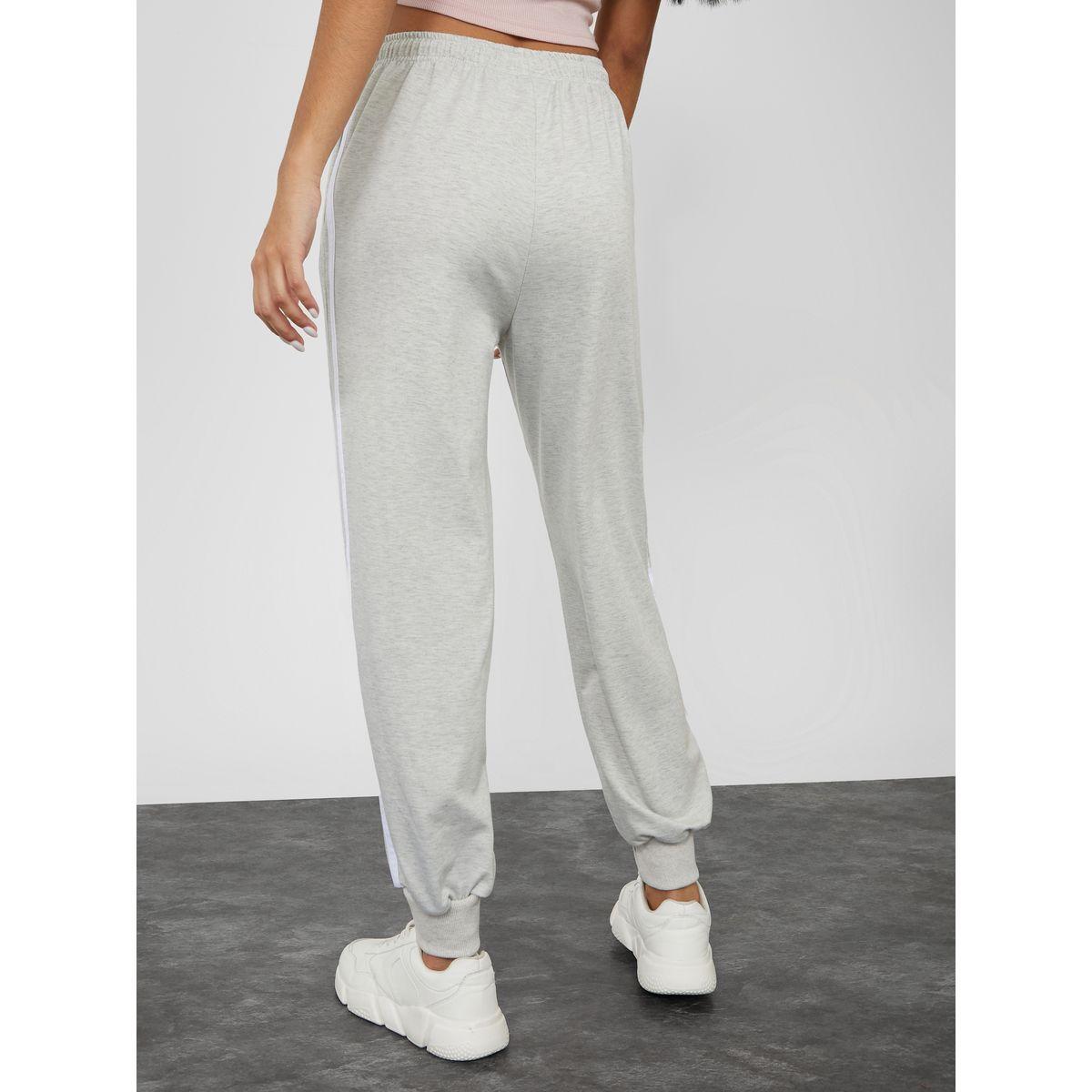 Styli Drawstring Waistband Side Stripe Relaxed Fit Jogger-women-clothing-bottoms-joggers-image-4