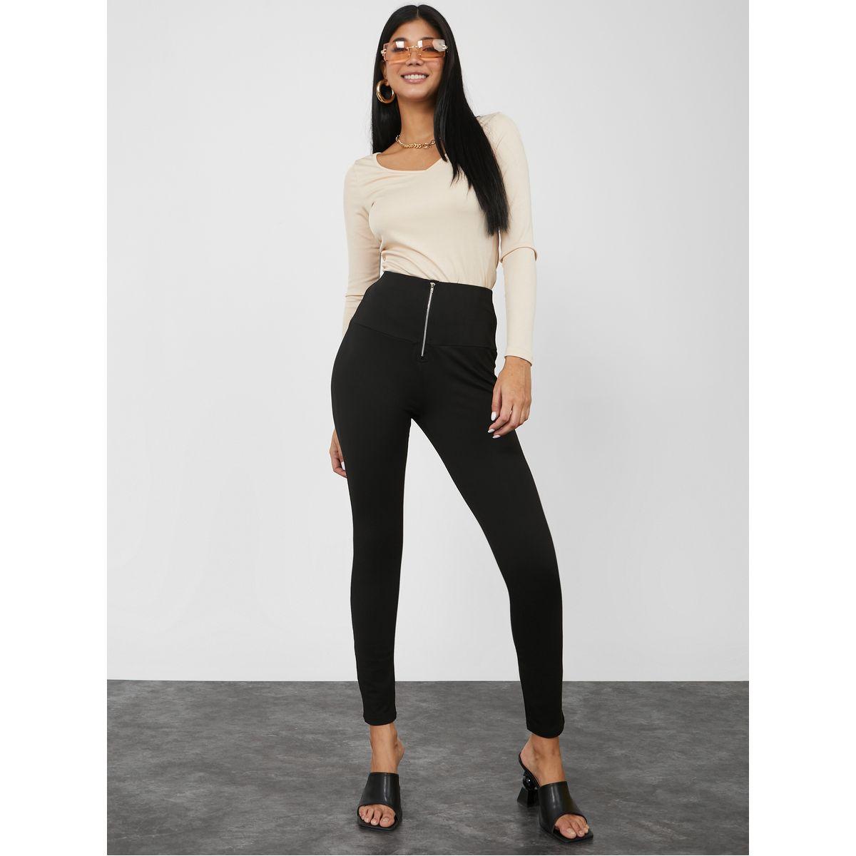 ليقنز بنصف سحاب غلق-women-clothing-bottoms-leggings-image-2