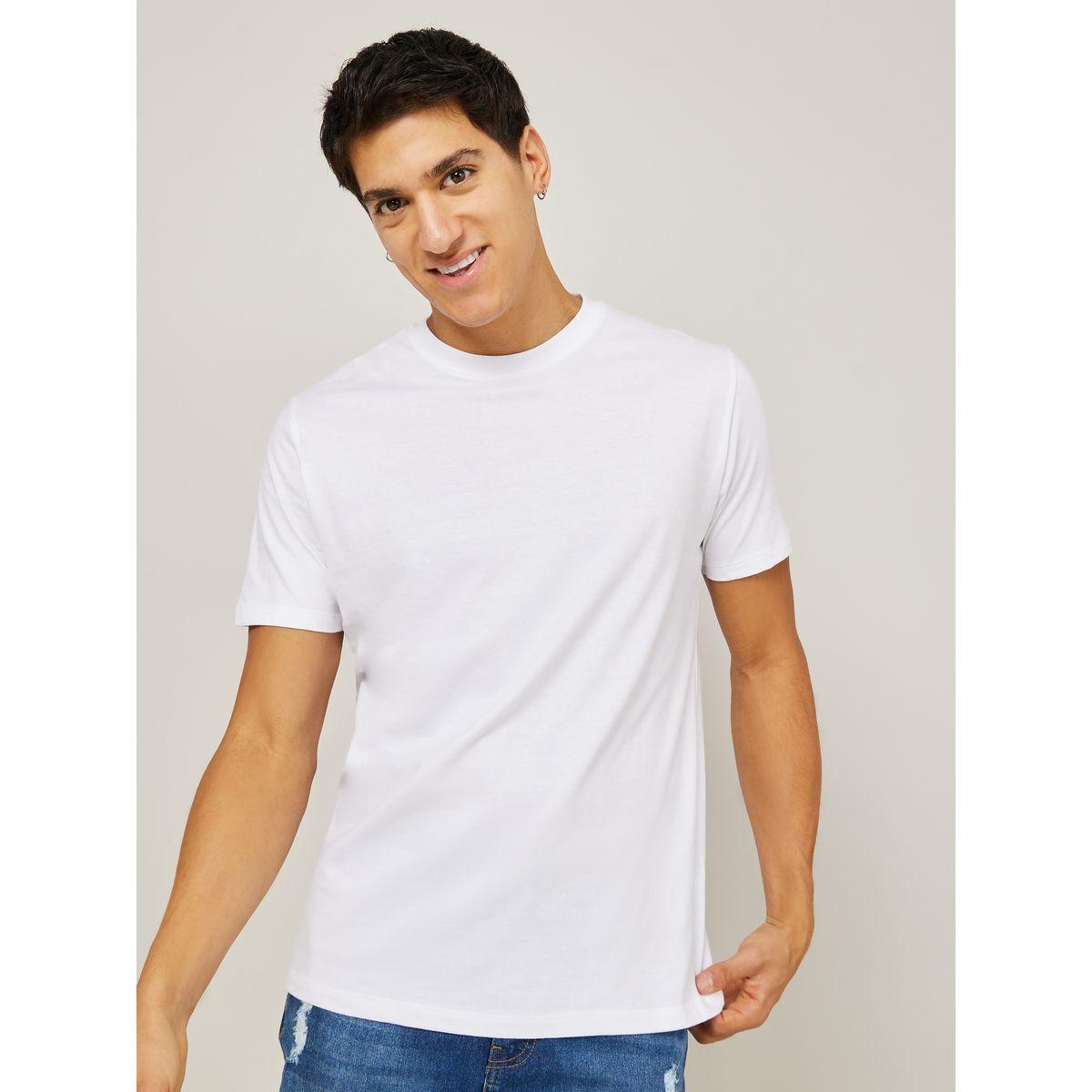 Styli Solid Crew Neck Slim Fit T-Shirt-men-clothing-tshirtsandpolos-tshirts-image-1
