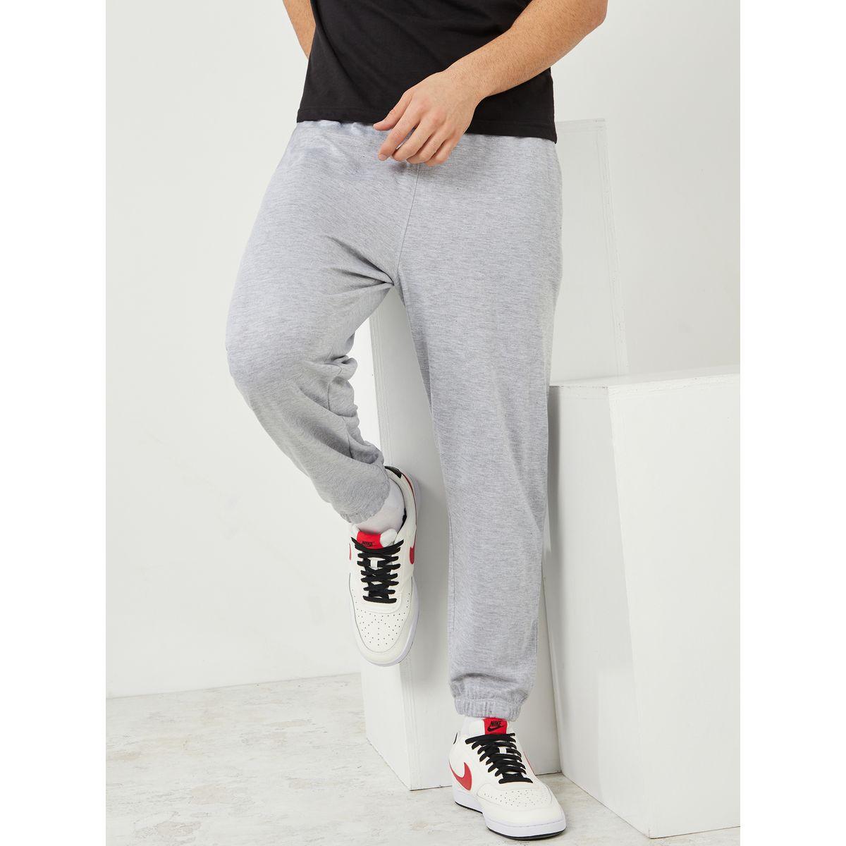 Styli Solid Oversized Fit Elastic Cuff Jogger-men-clothing-bottoms-joggers-image-3