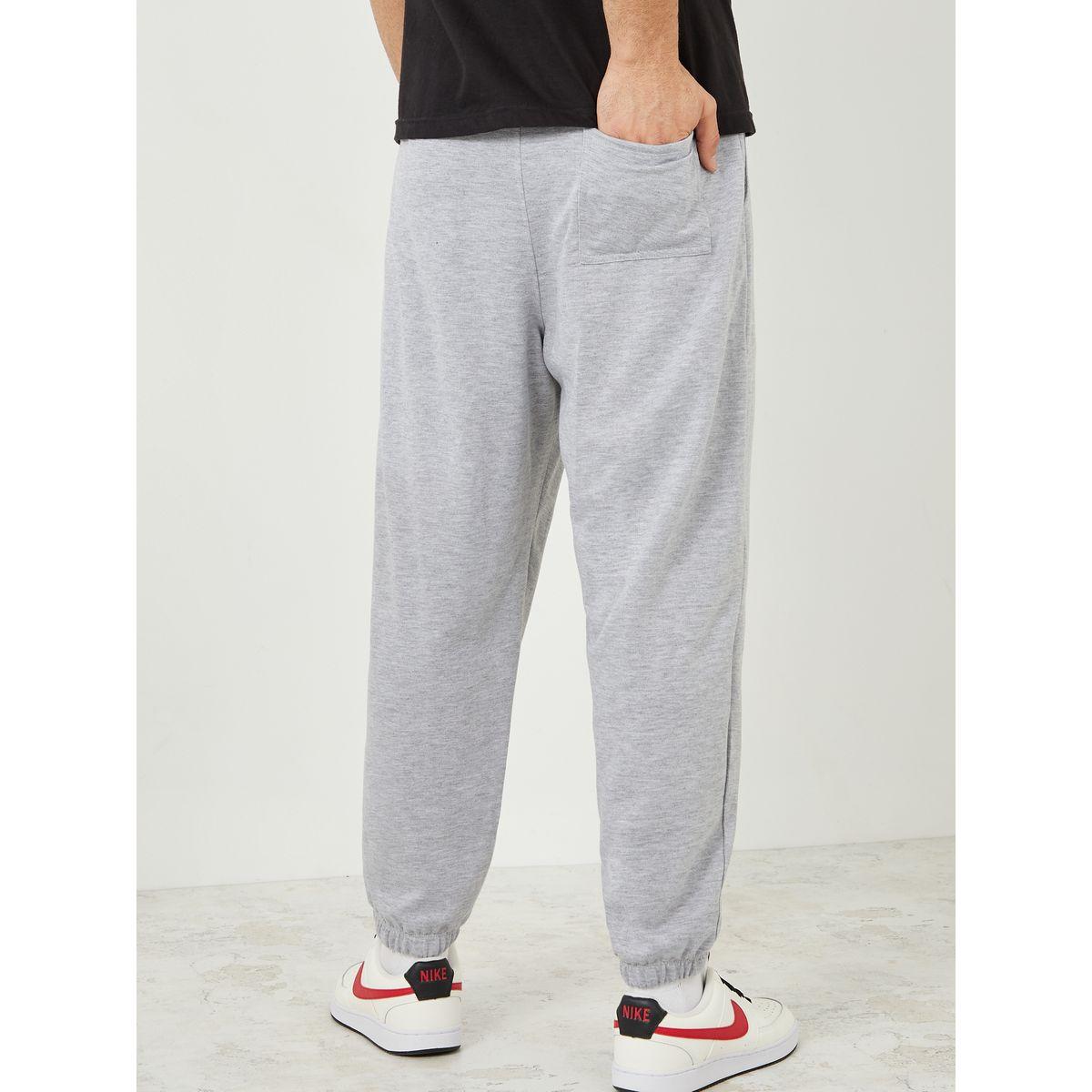 Styli Solid Oversized Fit Elastic Cuff Jogger-men-clothing-bottoms-joggers-image-5